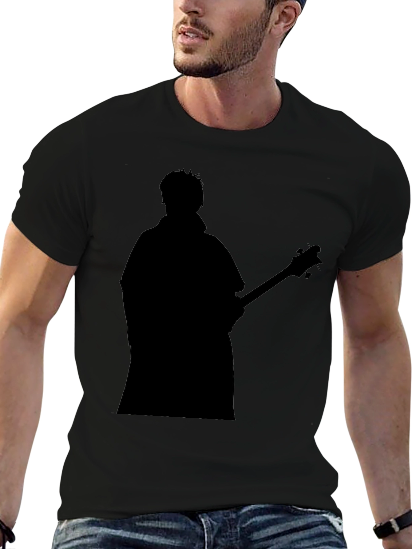 Silhouette Musician Graphic T-Shirt