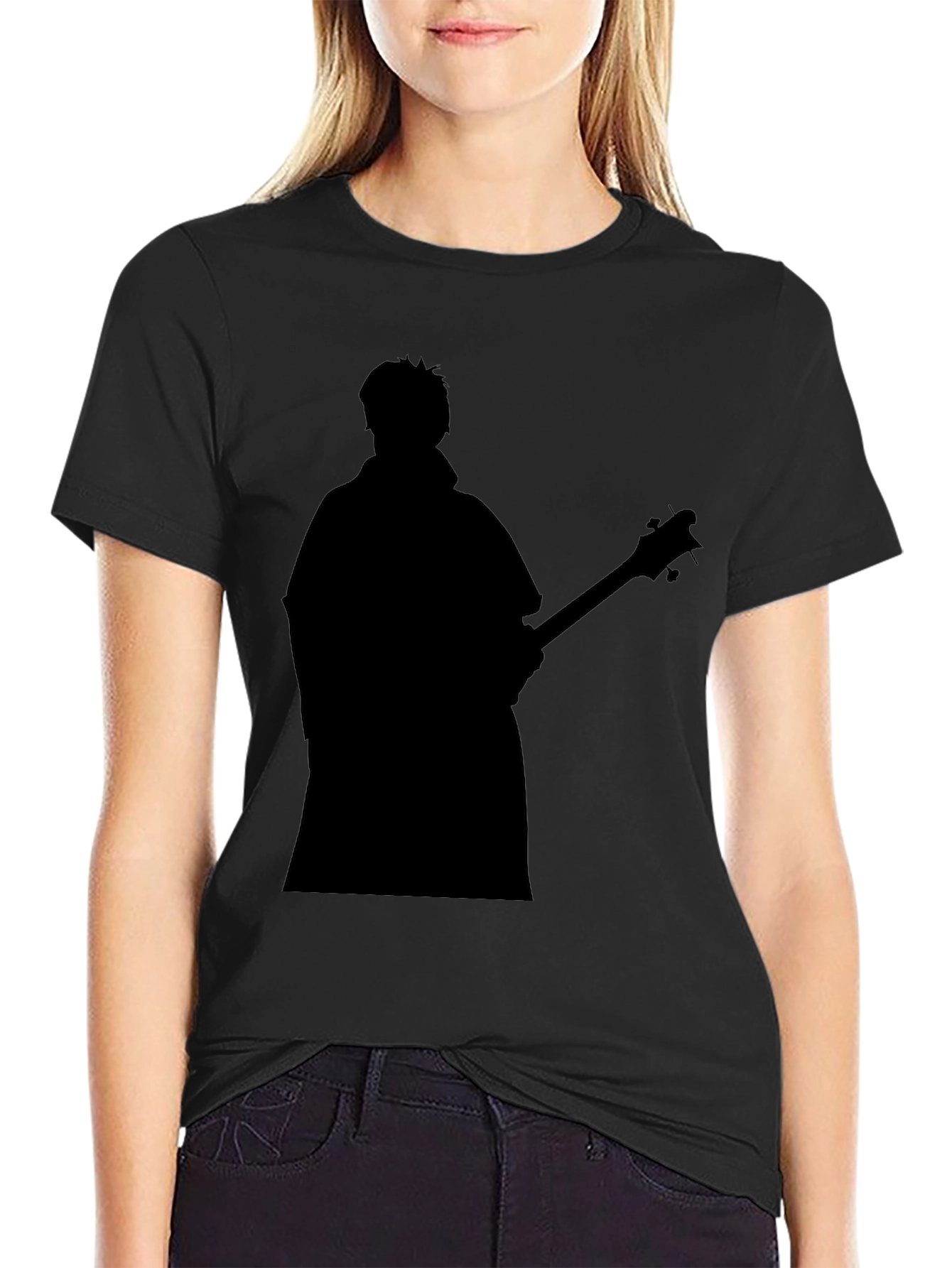 Silhouette Musician Graphic T-Shirt