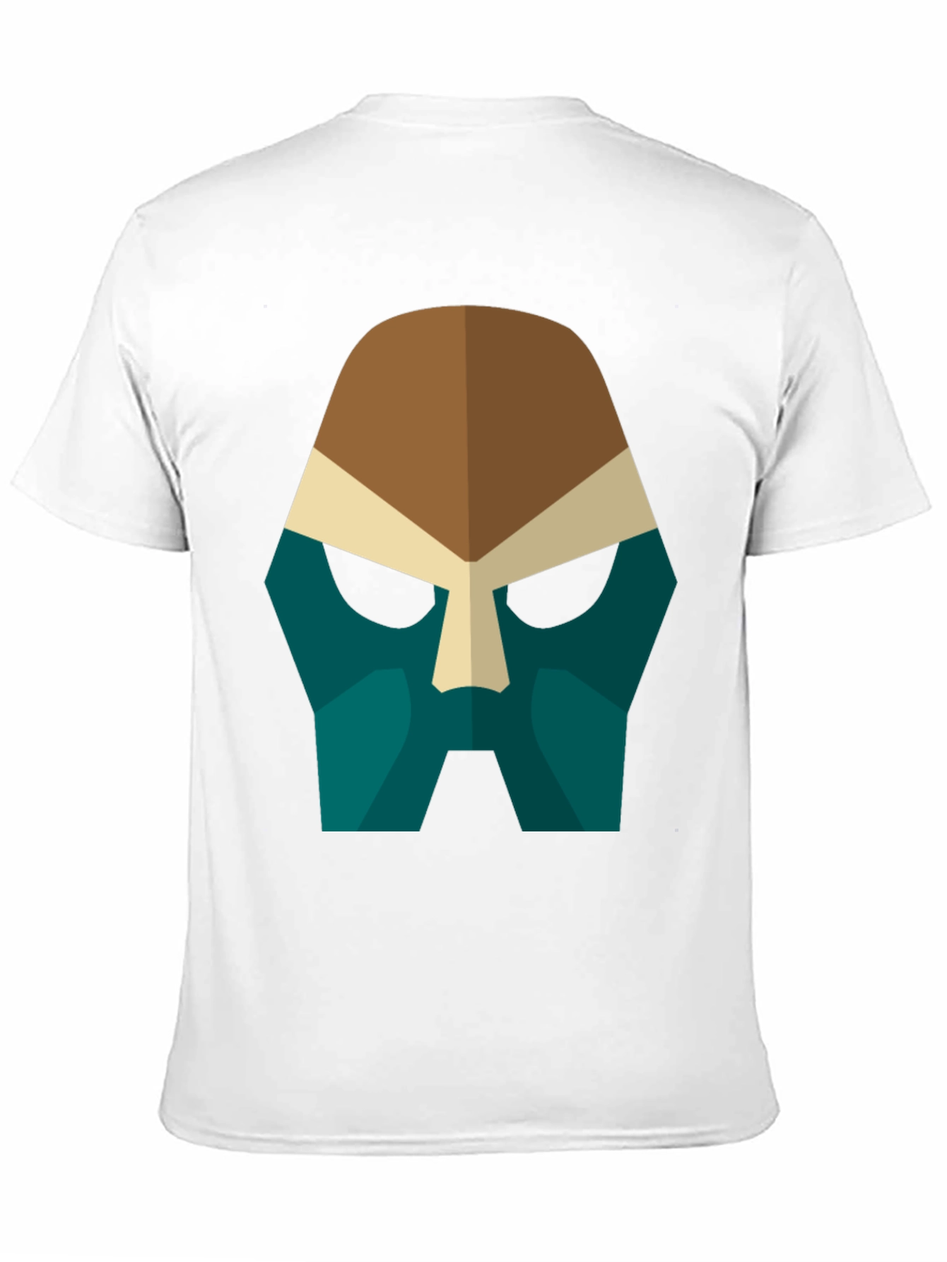 Abstract Mask Graphic Tee - Bold Style