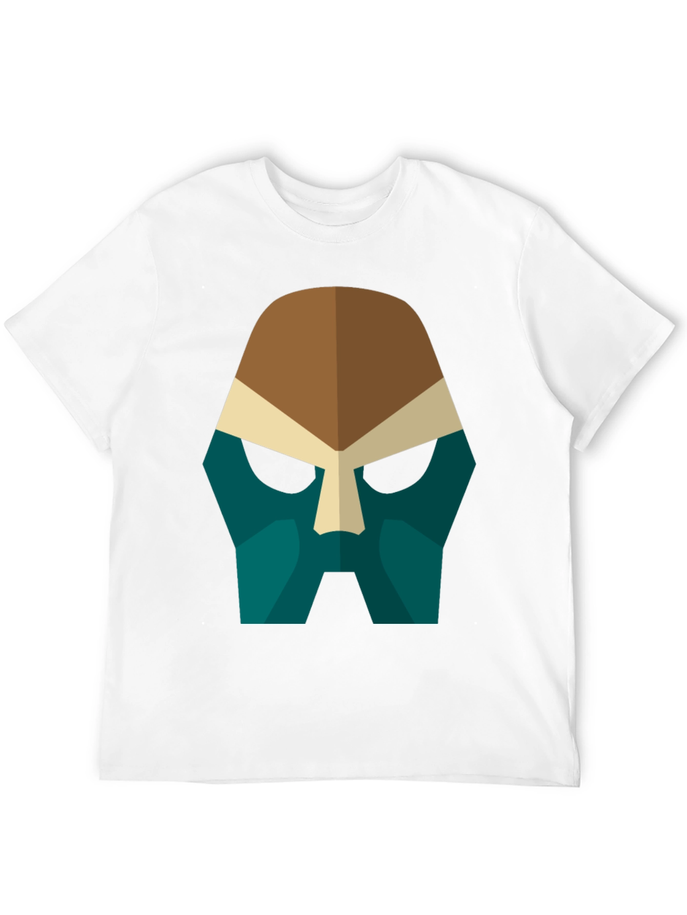 Abstract Mask Graphic Tee - Bold Style
