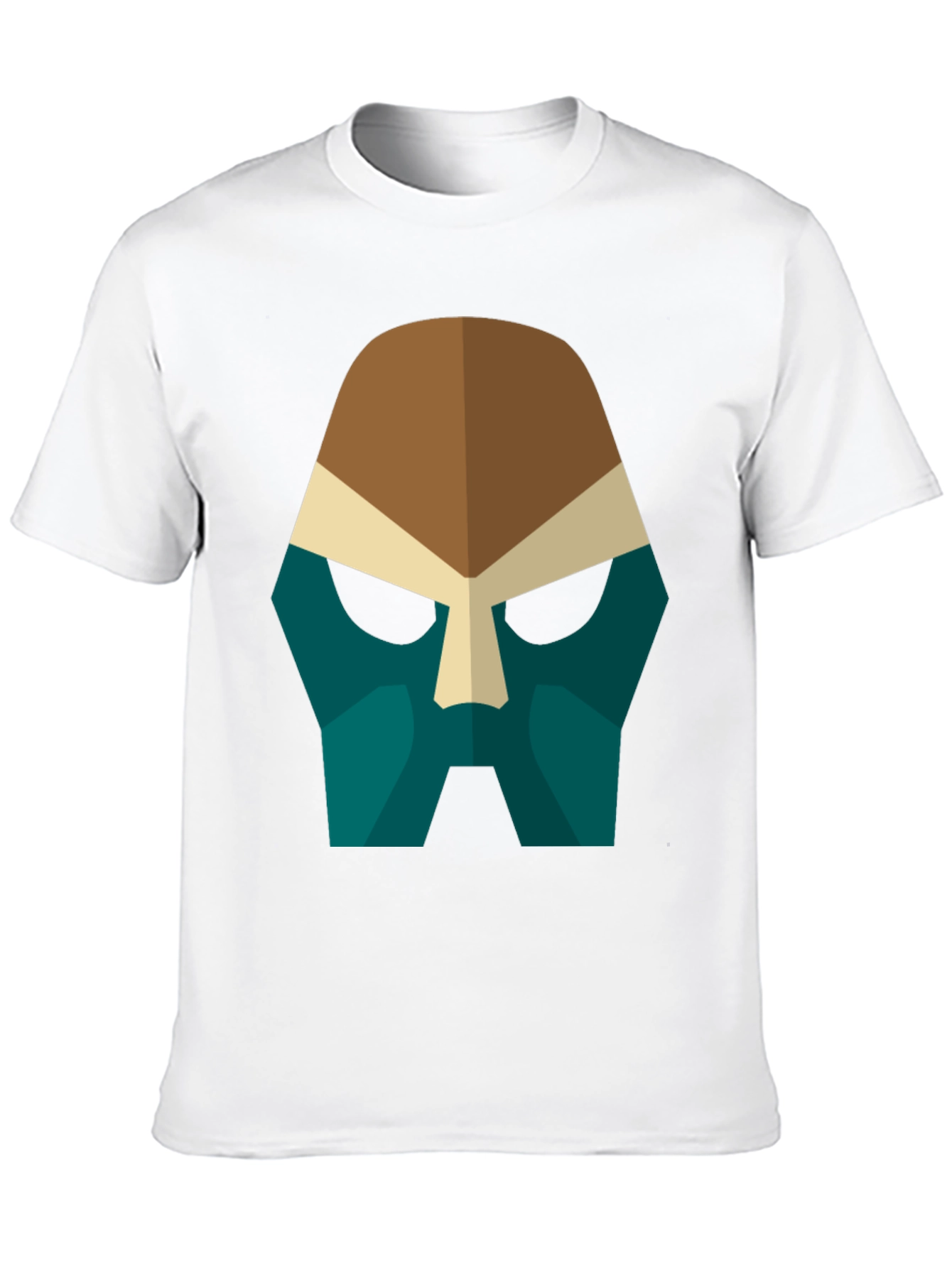 Abstract Mask Graphic Tee - Bold Style