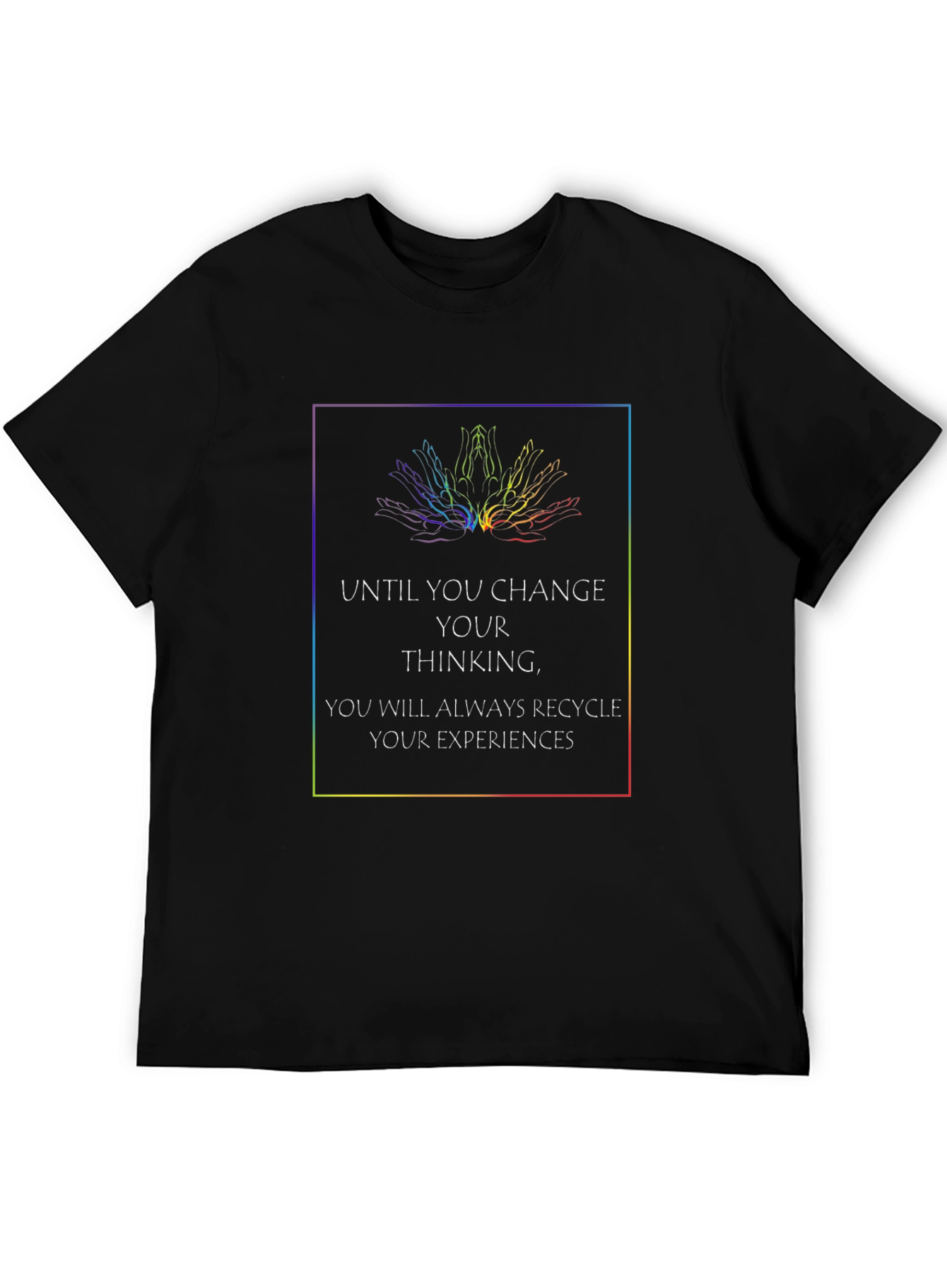 Change Your Thinking Black Graphic T-Shirt