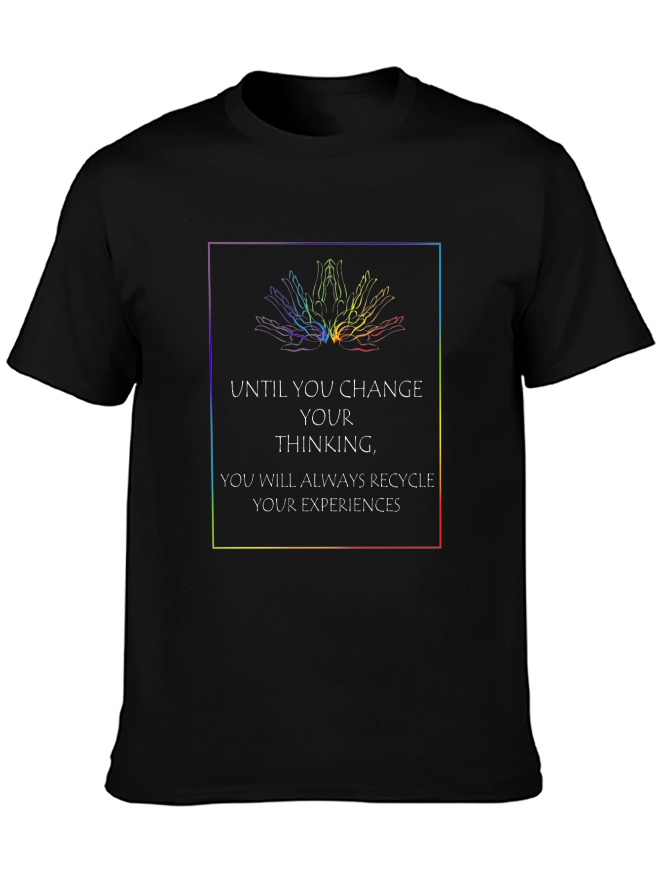 Change Your Thinking Black Graphic T-Shirt