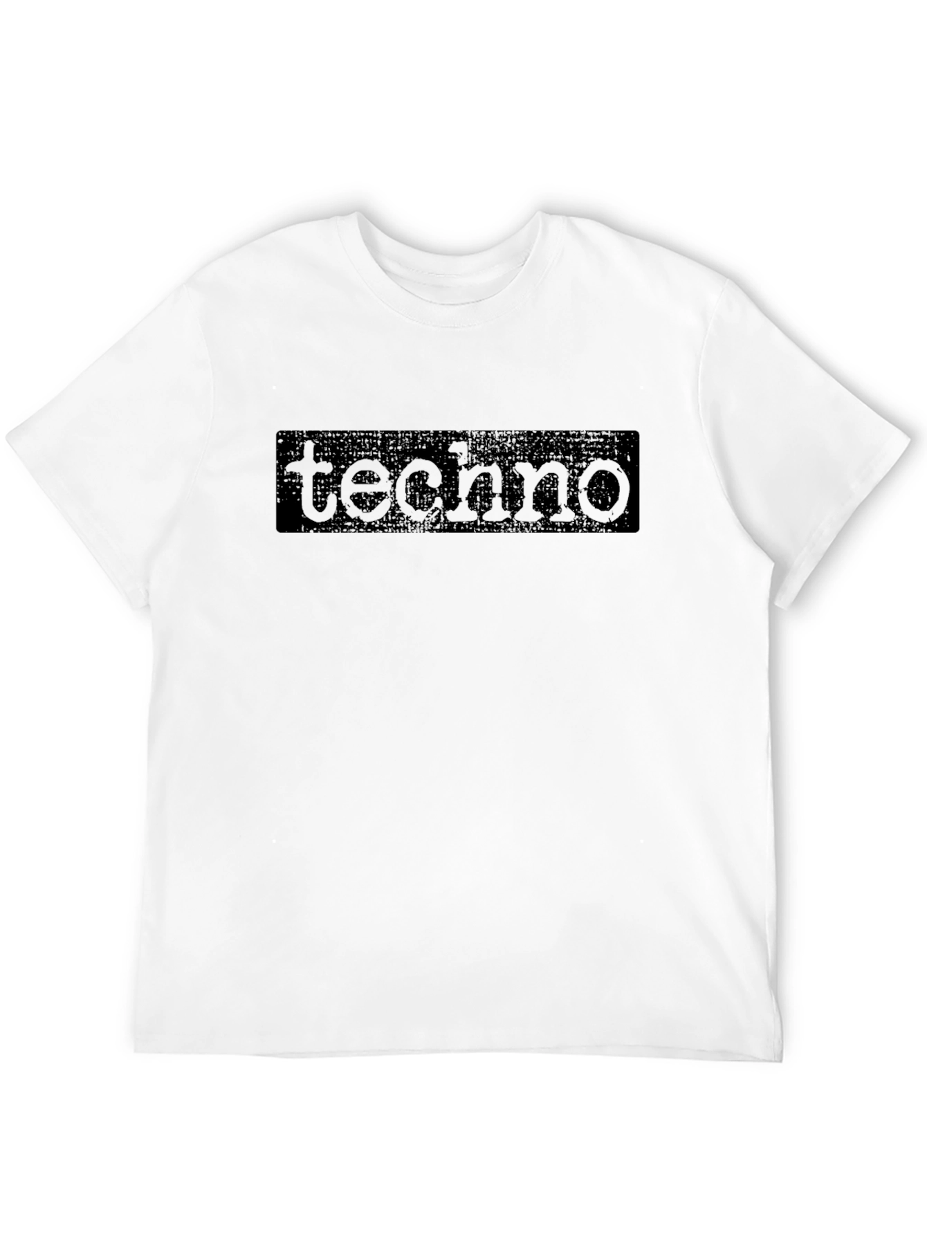 Techno Graphic Tee - Black Cotton Comfort
