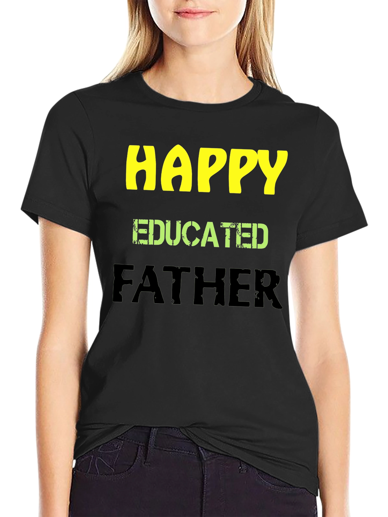 Happy Educated Father Graphic T-Shirt