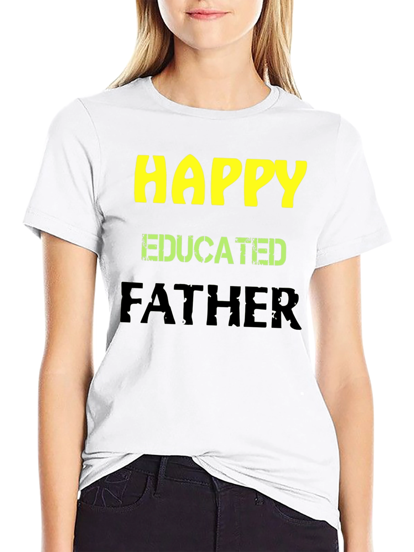 Happy Educated Father Graphic T-Shirt