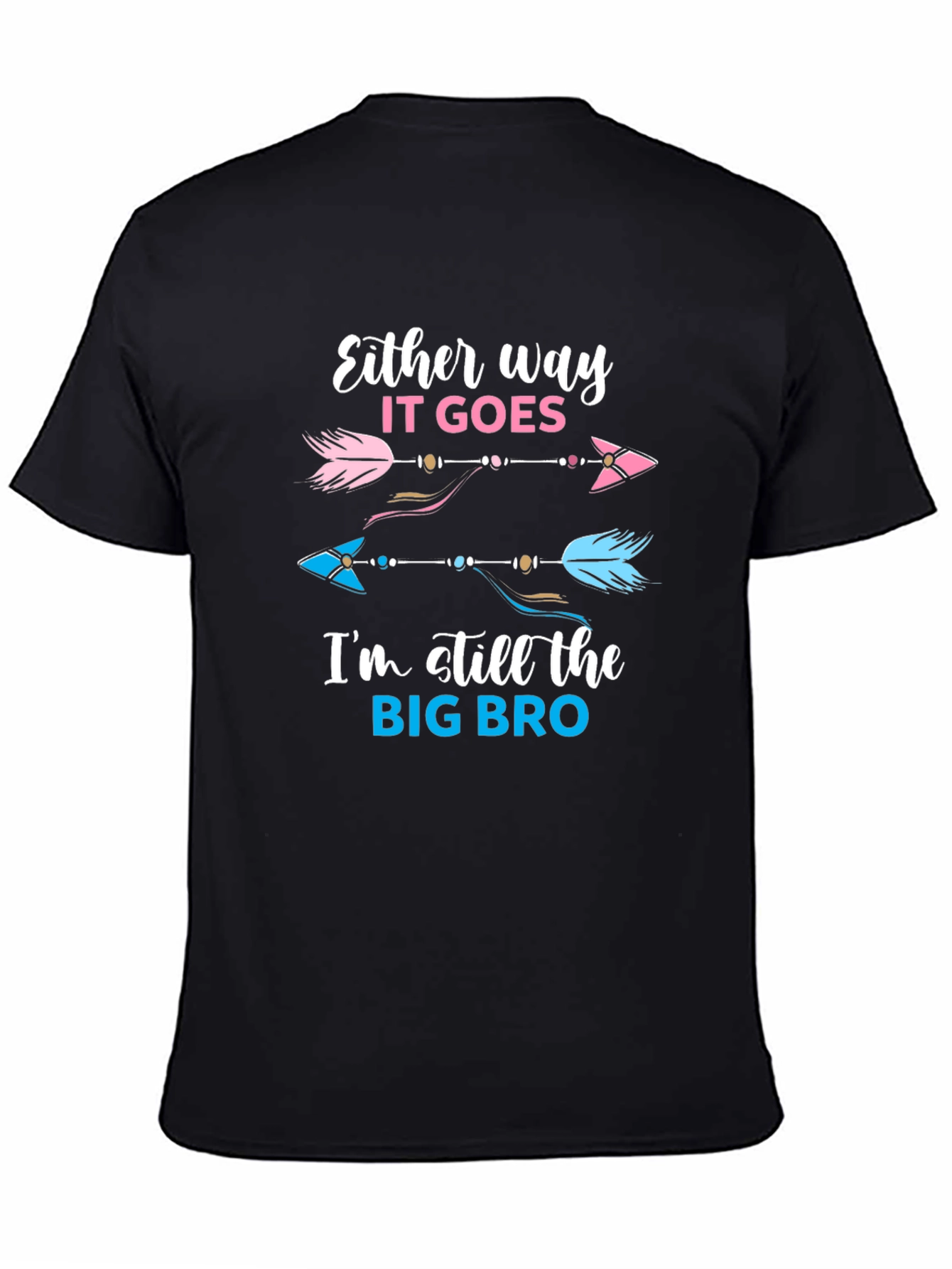 Big Bro Gender Reveal Arrow T-Shirt