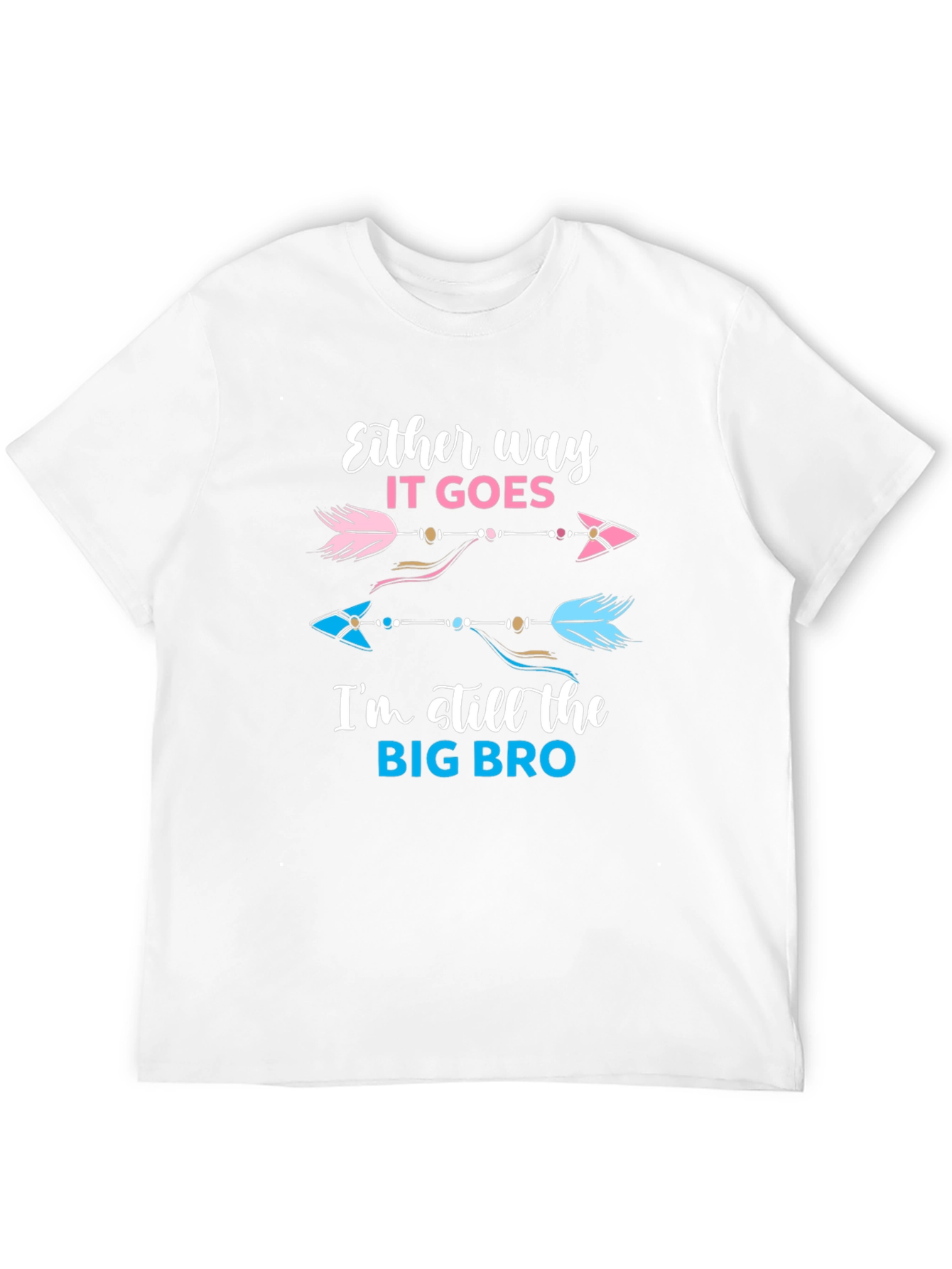 Big Bro Gender Reveal Arrow T-Shirt