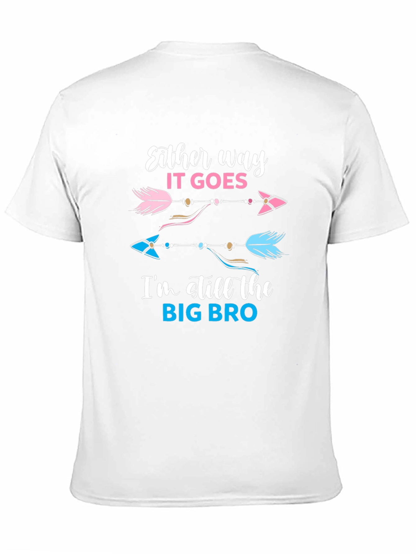 Big Bro Gender Reveal Arrow T-Shirt