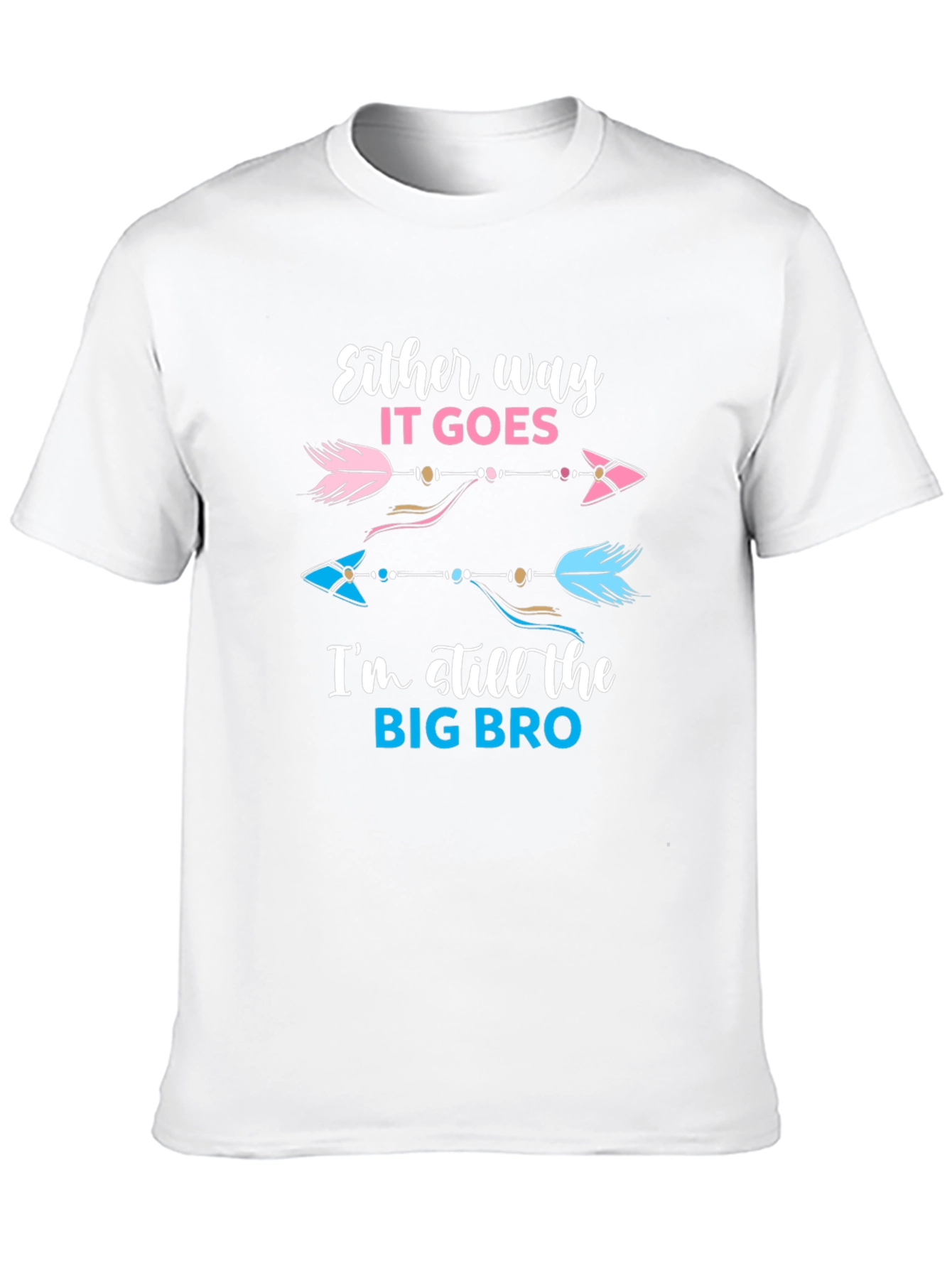 Big Bro Gender Reveal Arrow T-Shirt