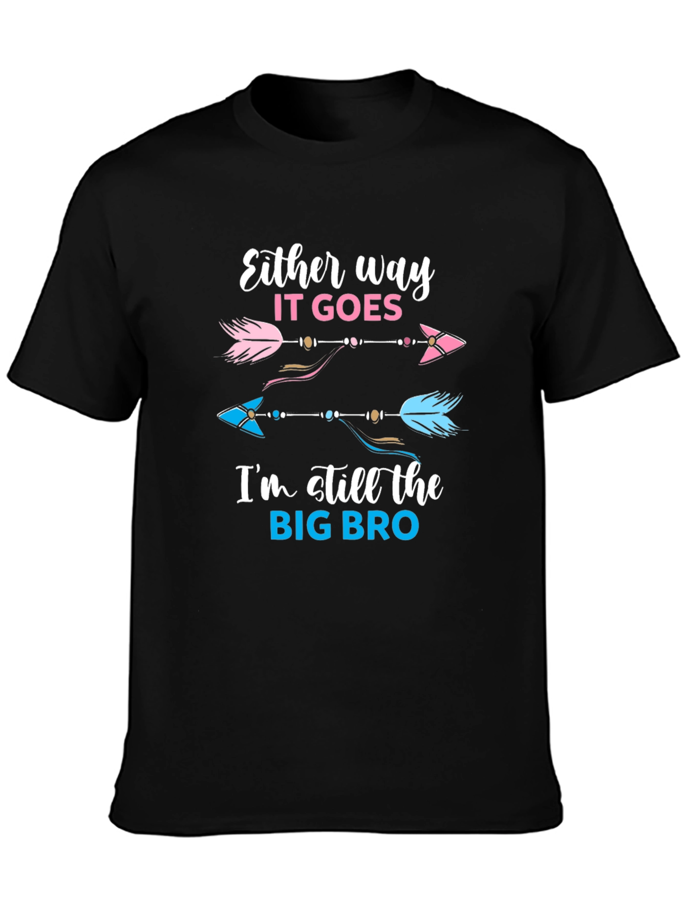 Big Bro Gender Reveal Arrow T-Shirt