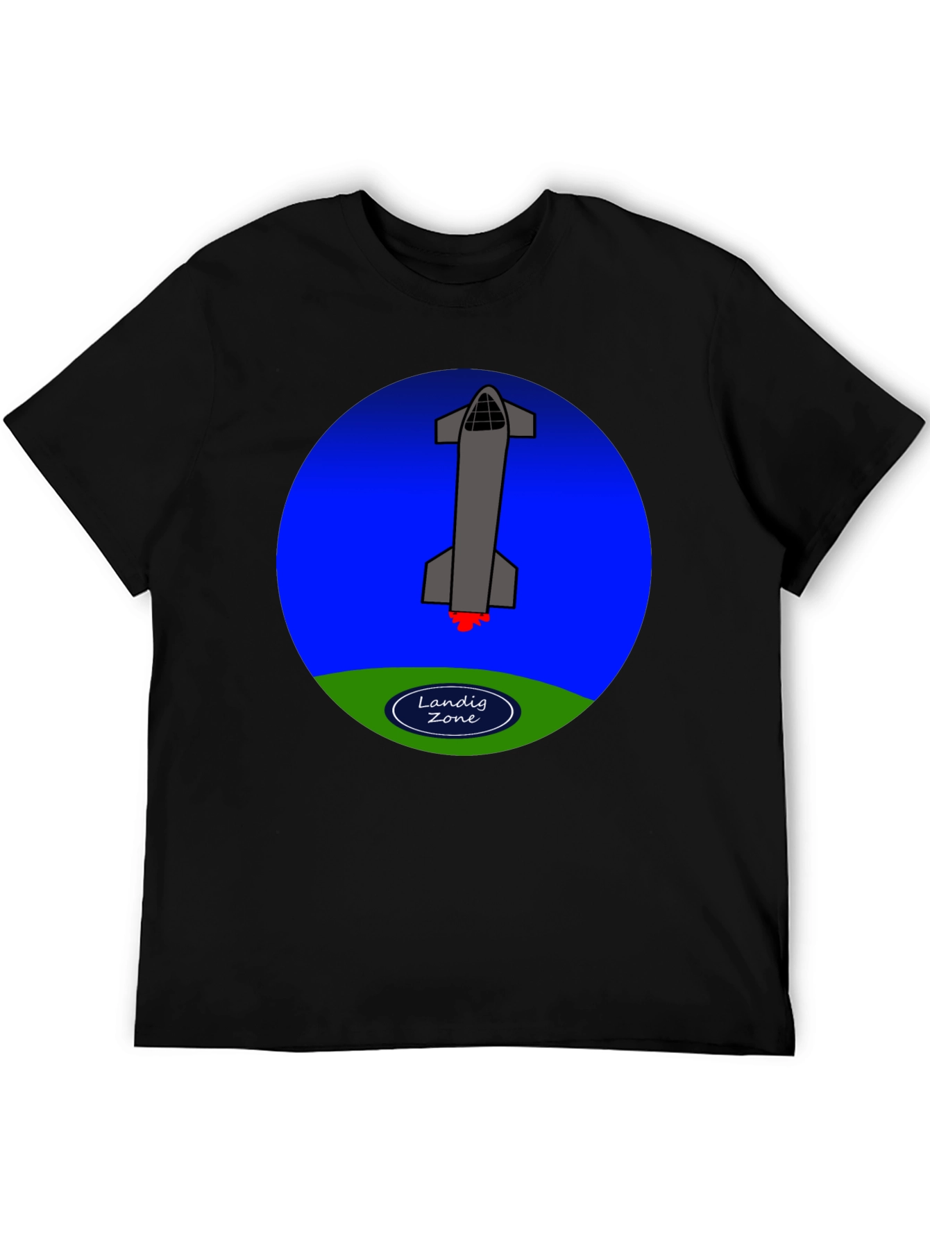 Landing Zone Rocket Graphic T-Shirt