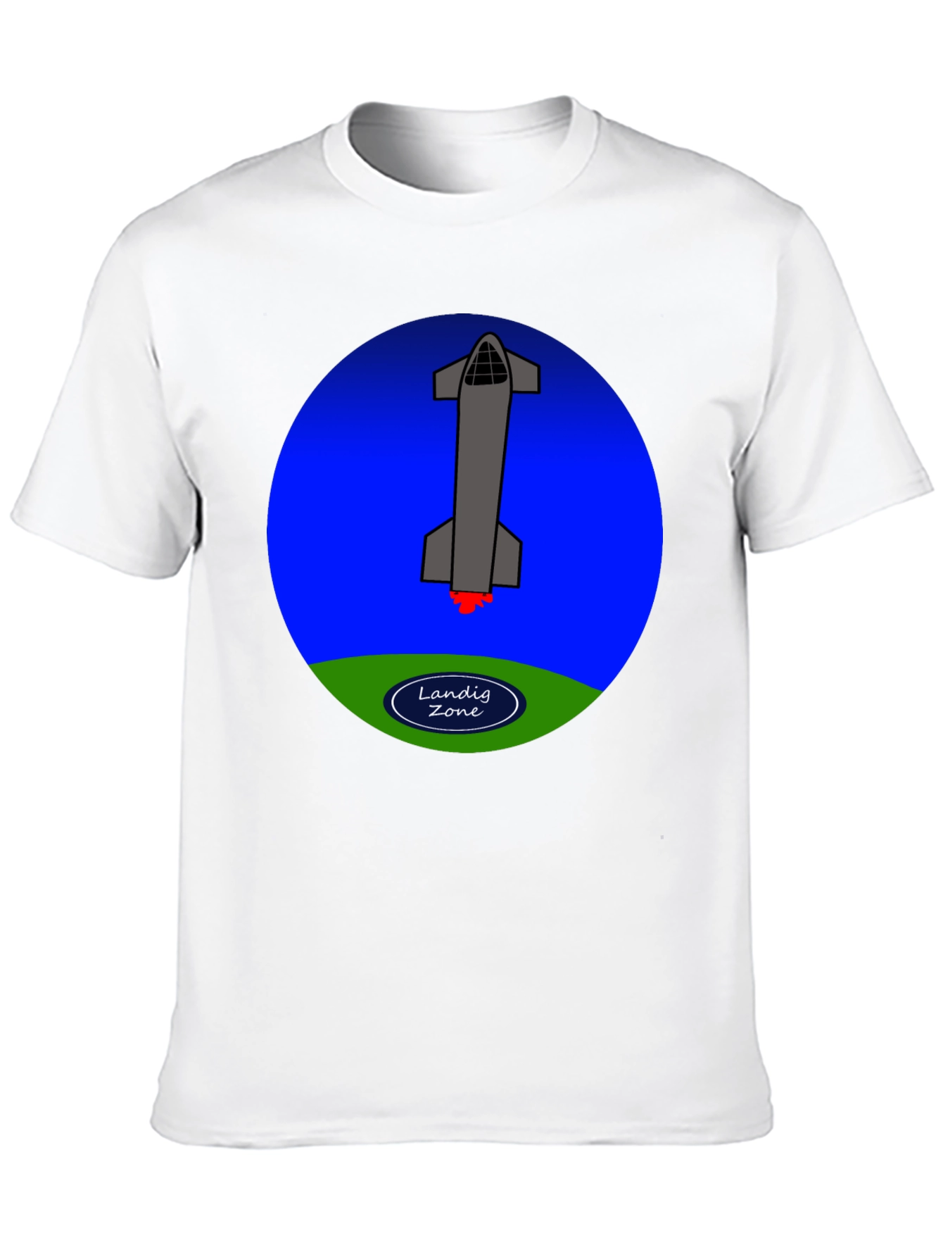 Landing Zone Rocket Graphic T-Shirt