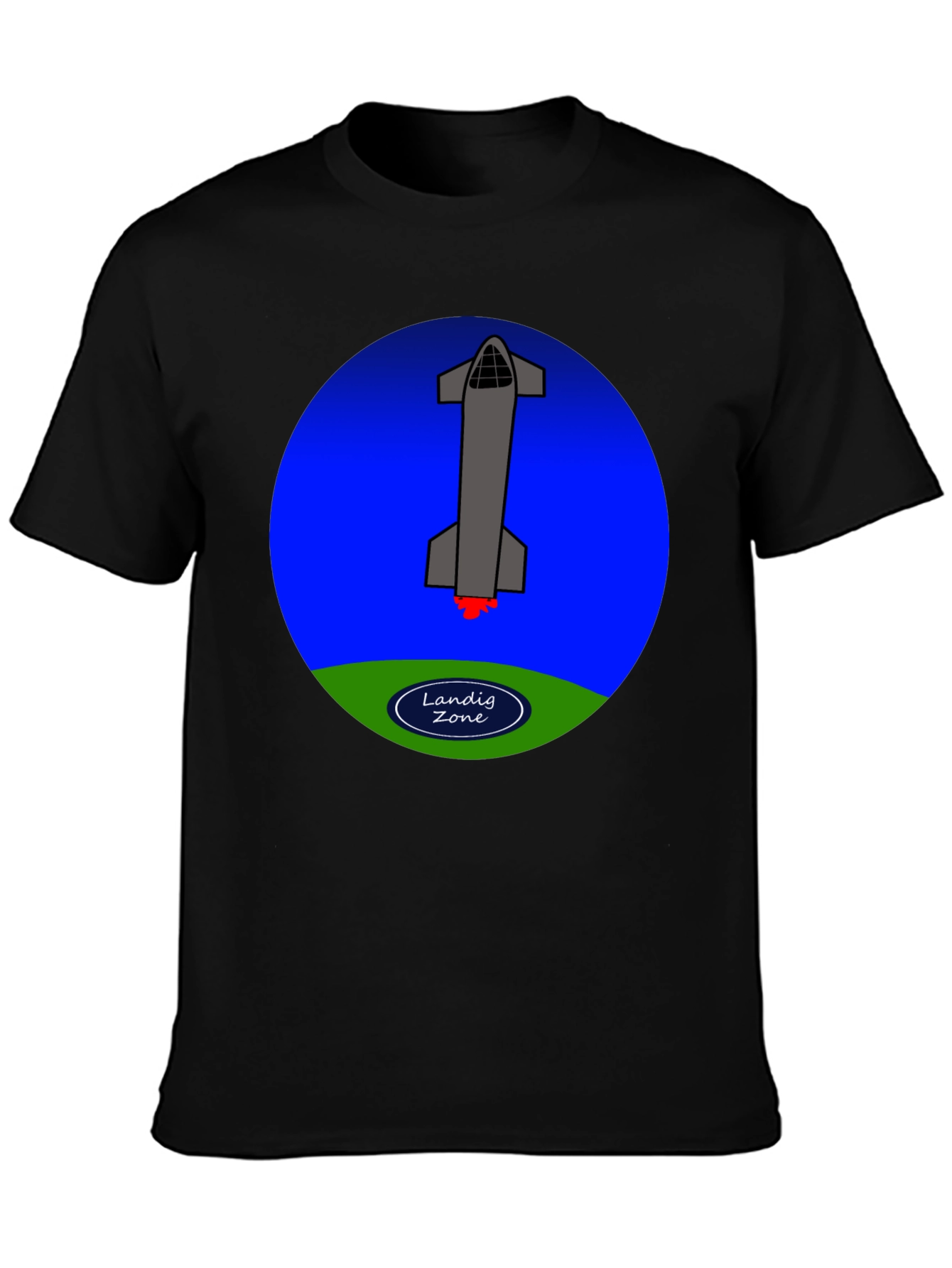 Landing Zone Rocket Graphic T-Shirt