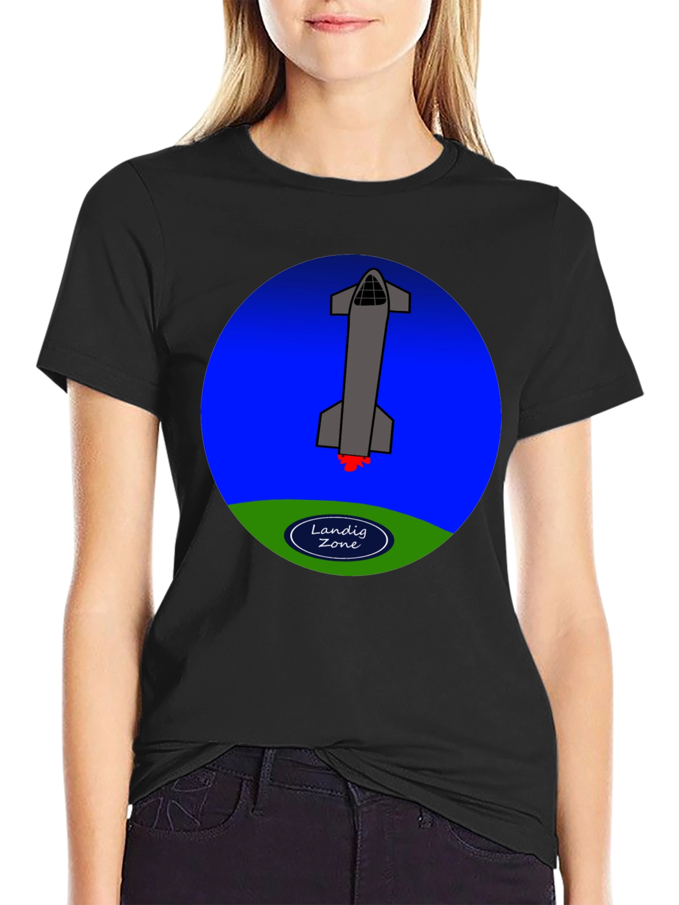 Landing Zone Rocket Graphic T-Shirt