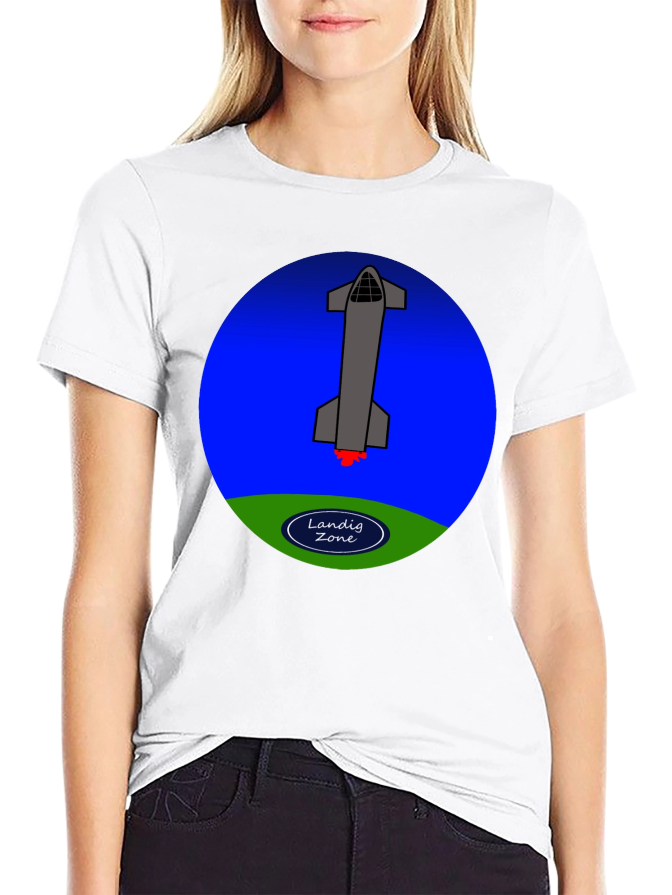 Landing Zone Rocket Graphic T-Shirt