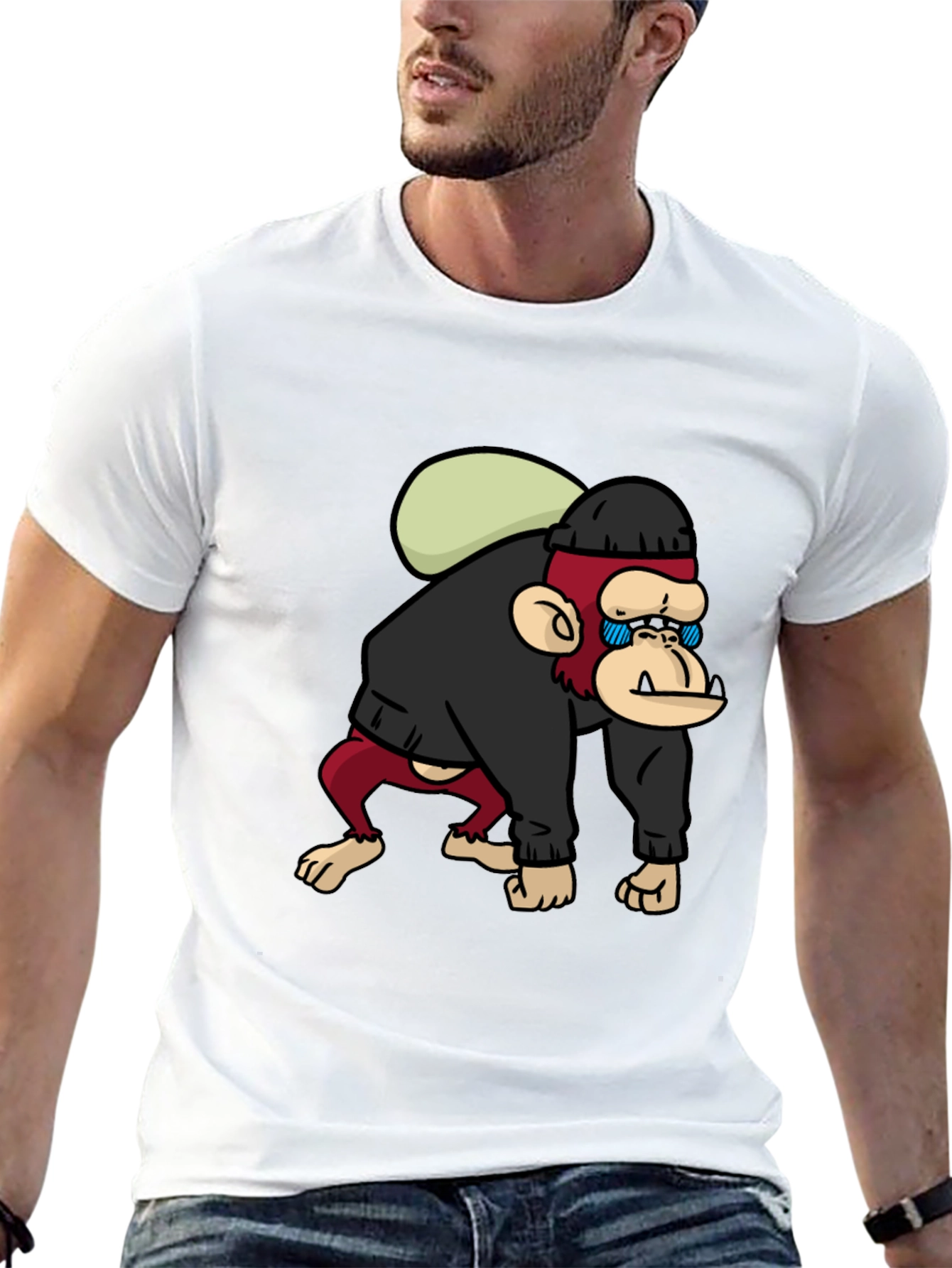 Ape Thief T-Shirt - Novelty Graphic Tee