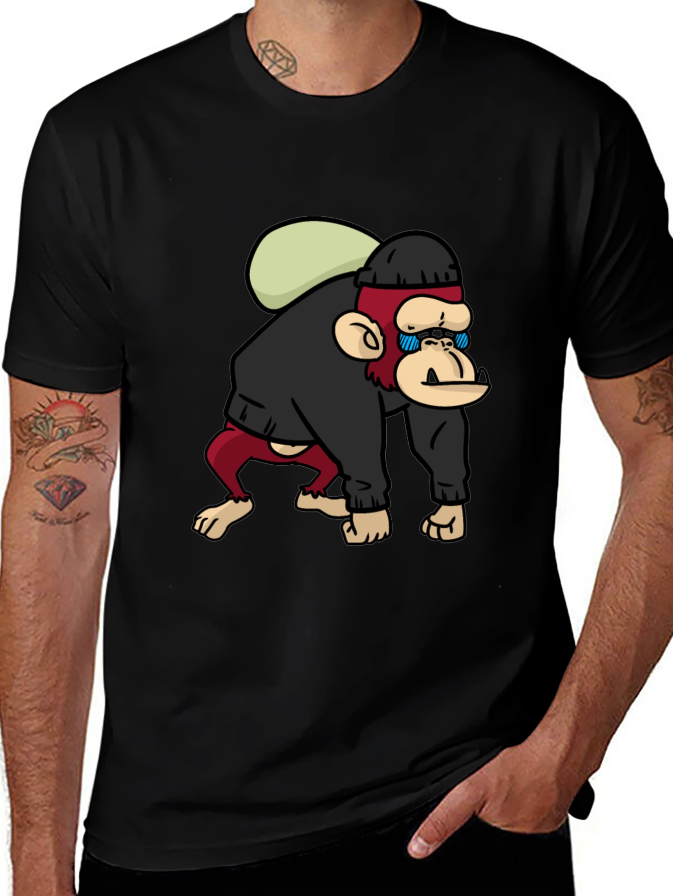 Ape Thief T-Shirt - Novelty Graphic Tee