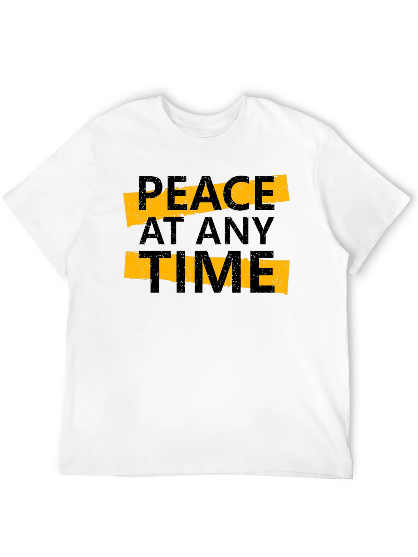 Peace At Any Time Black Graphic Tee