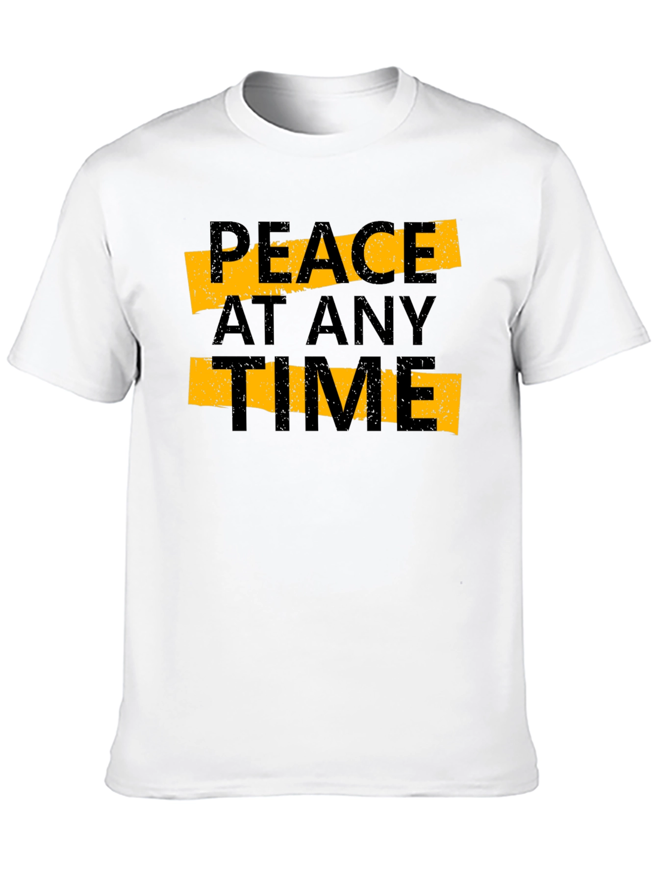 Peace At Any Time Black Graphic Tee