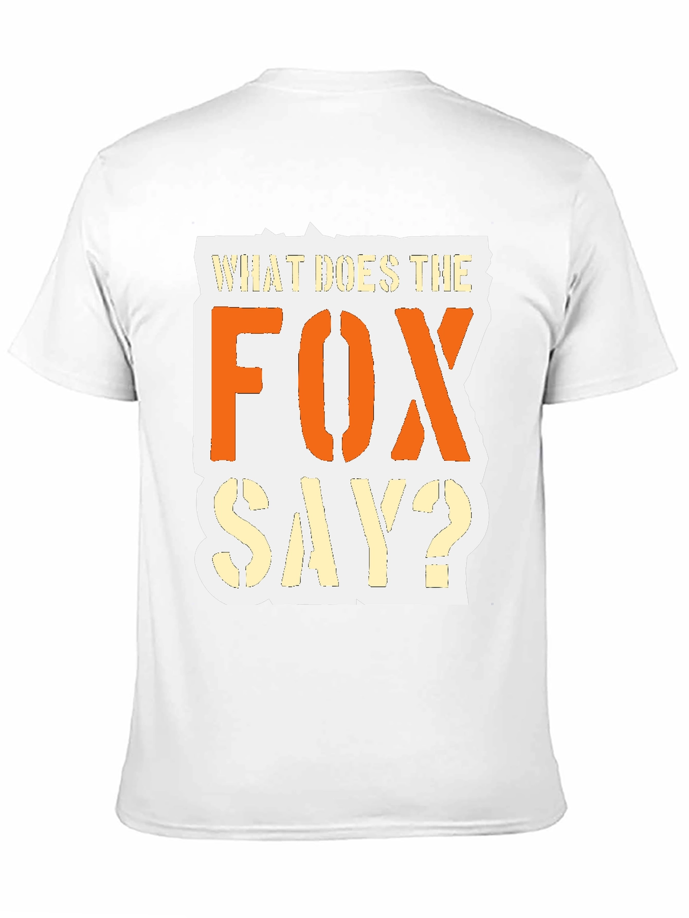 What Does the Fox Say? Black Graphic T-Shirt