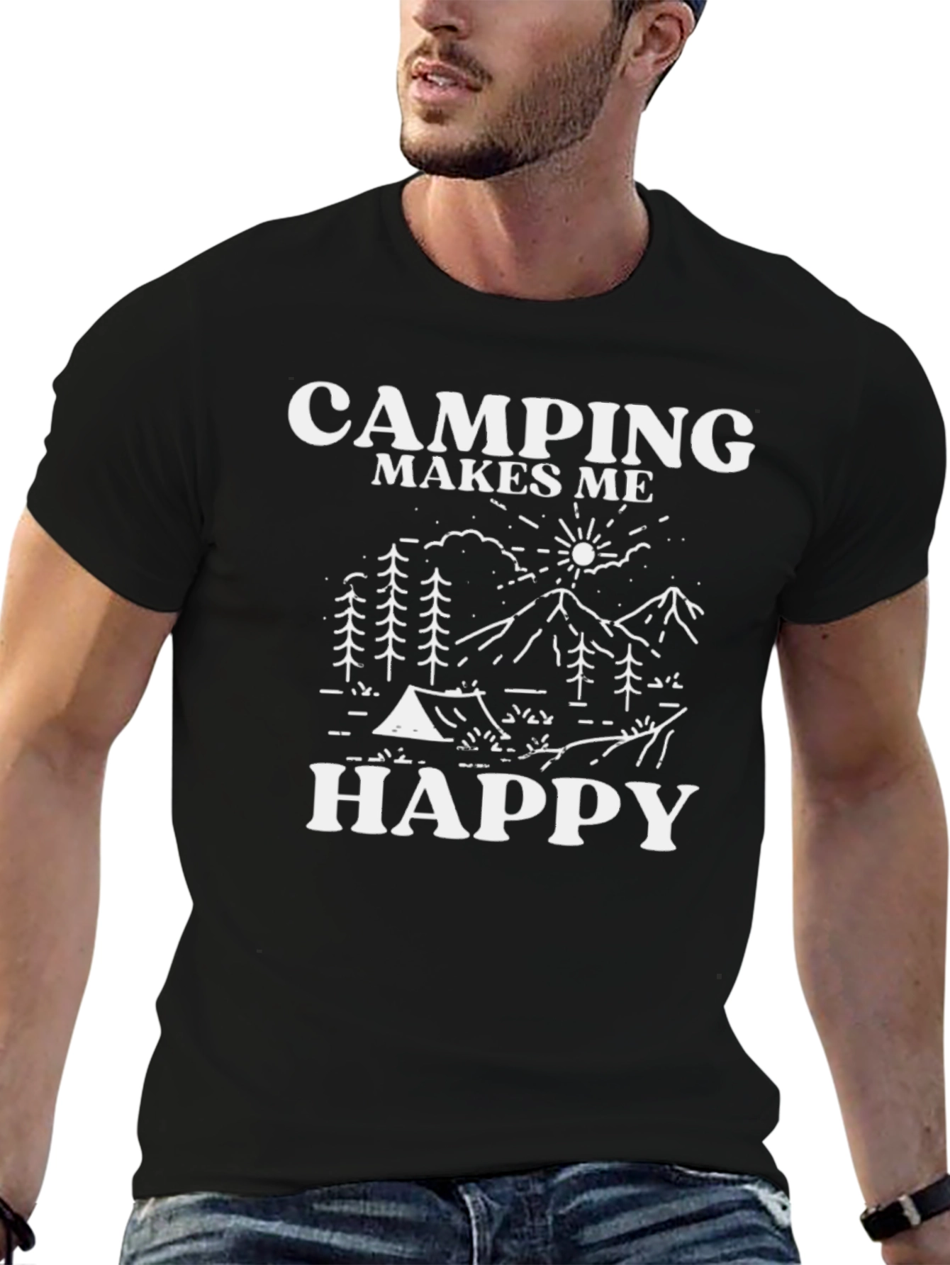 Camping Makes Me Happy T-Shirt