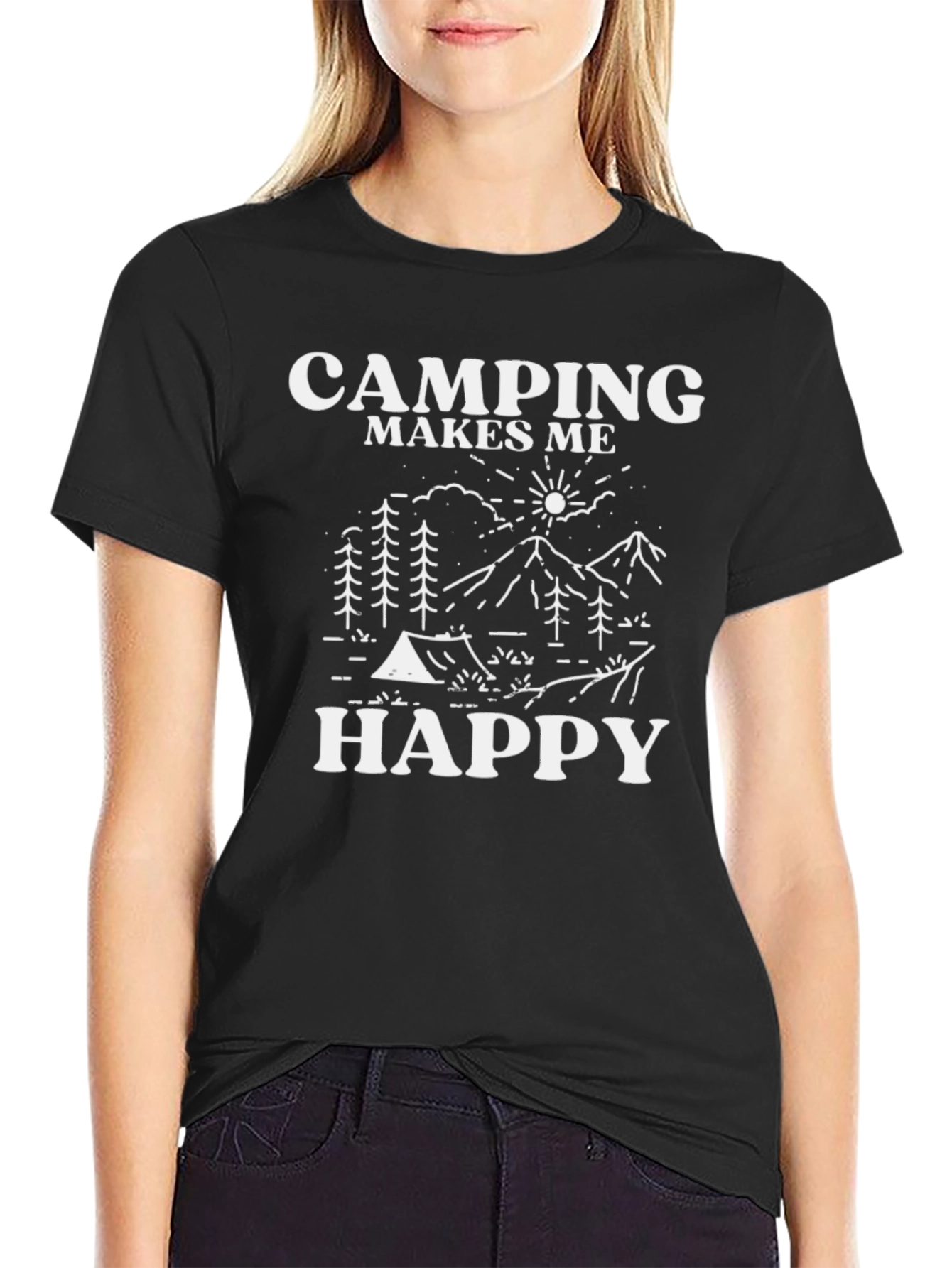 Camping Makes Me Happy T-Shirt