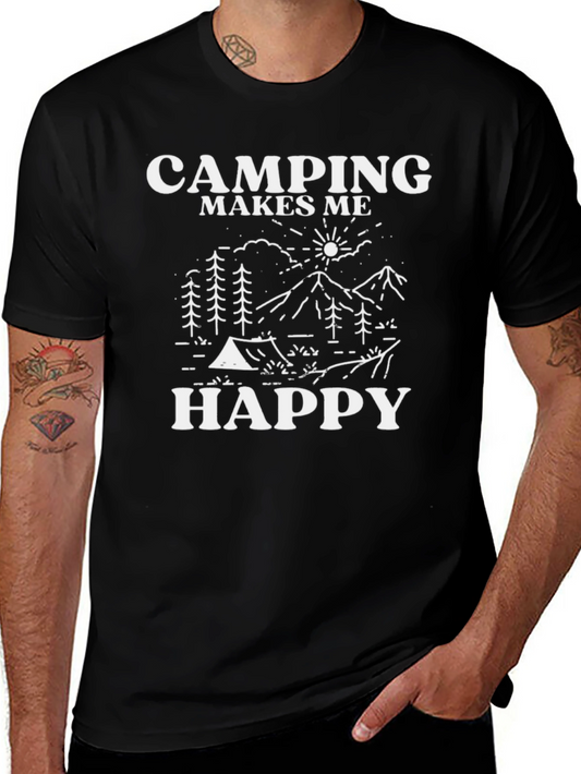 Camping Makes Me Happy T-Shirt