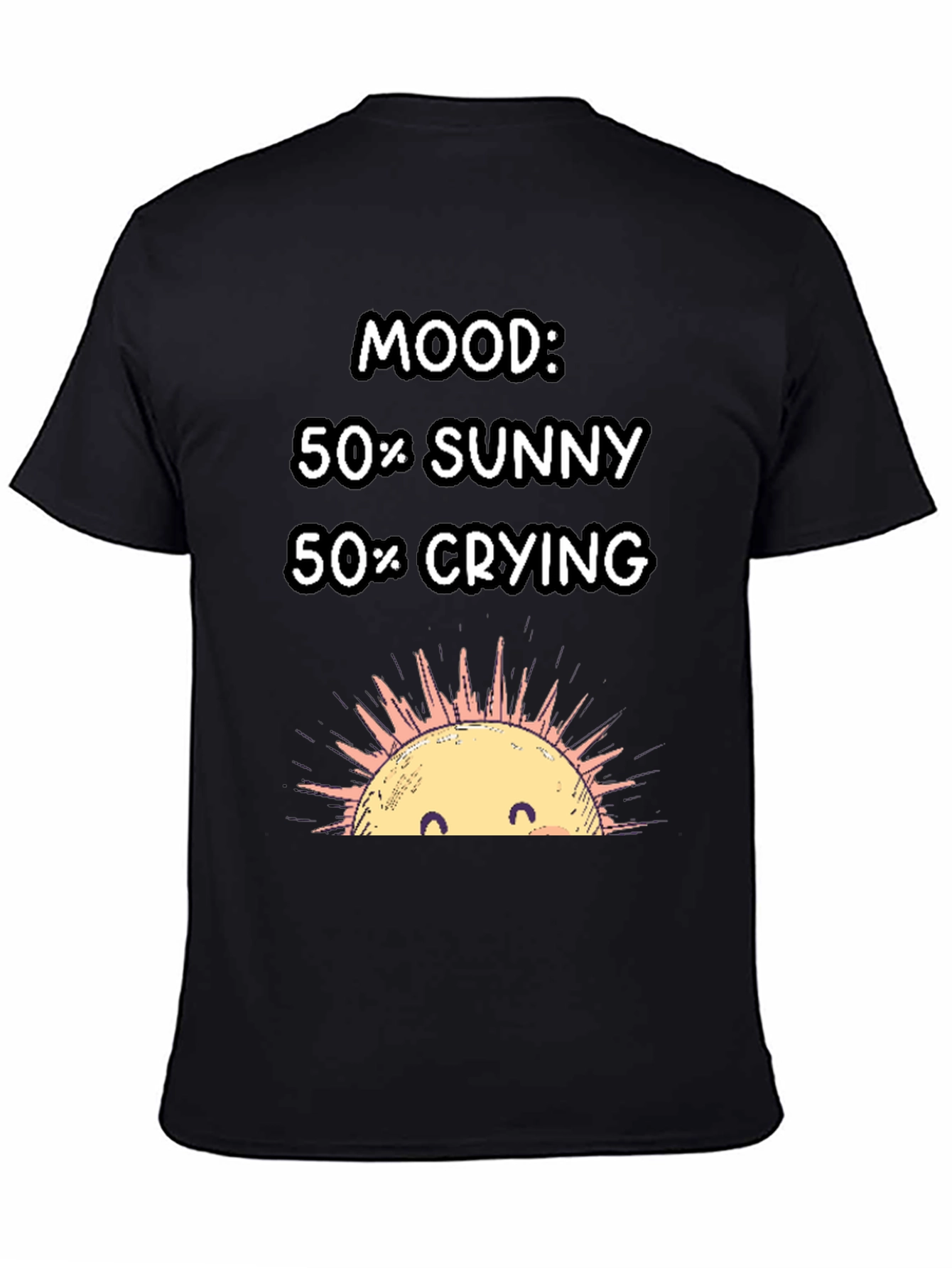 Mood 50% Sunny 50% Crying Graphic T-Shirt