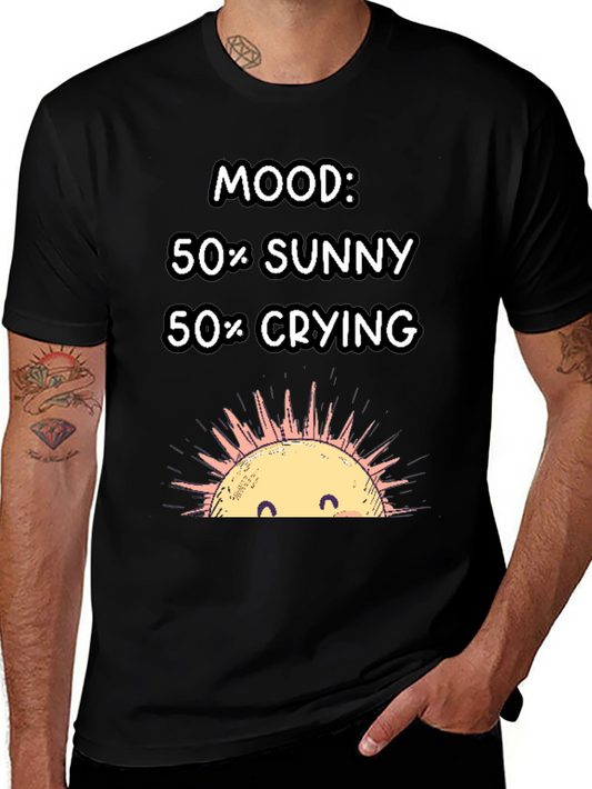 Mood 50% Sunny 50% Crying Graphic T-Shirt