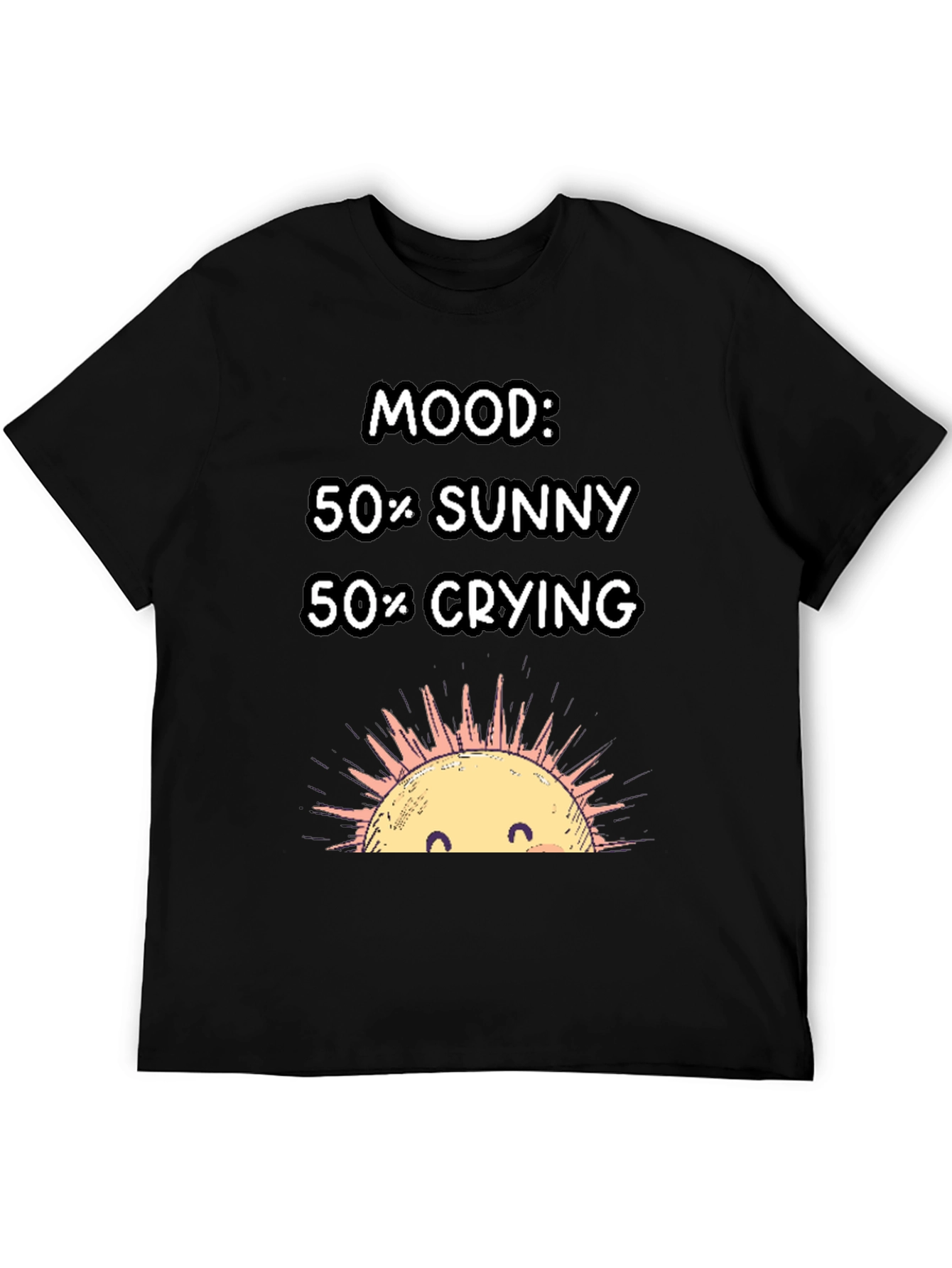 Mood 50% Sunny 50% Crying Graphic T-Shirt