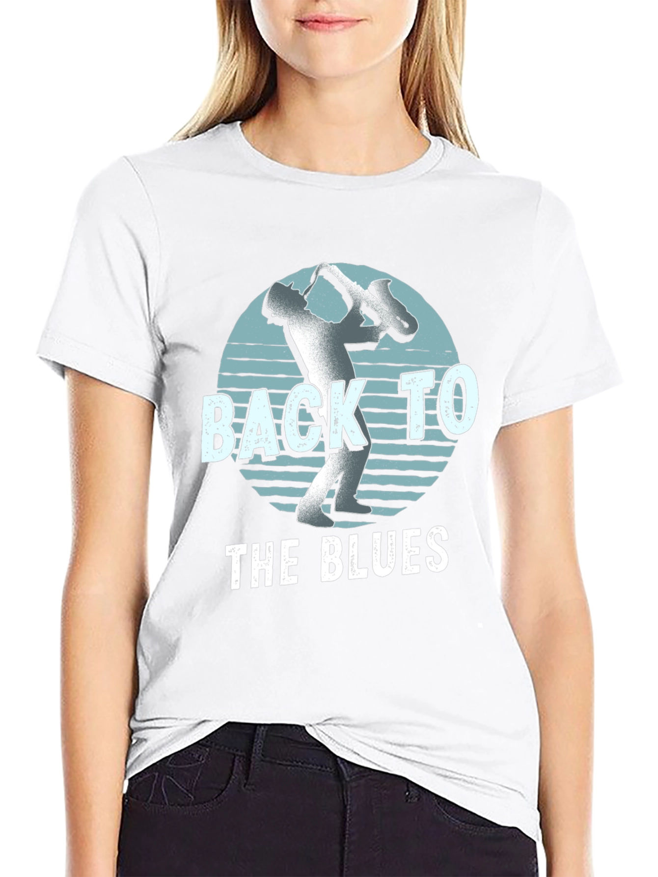 Back to the Blues Saxophone T-Shirt