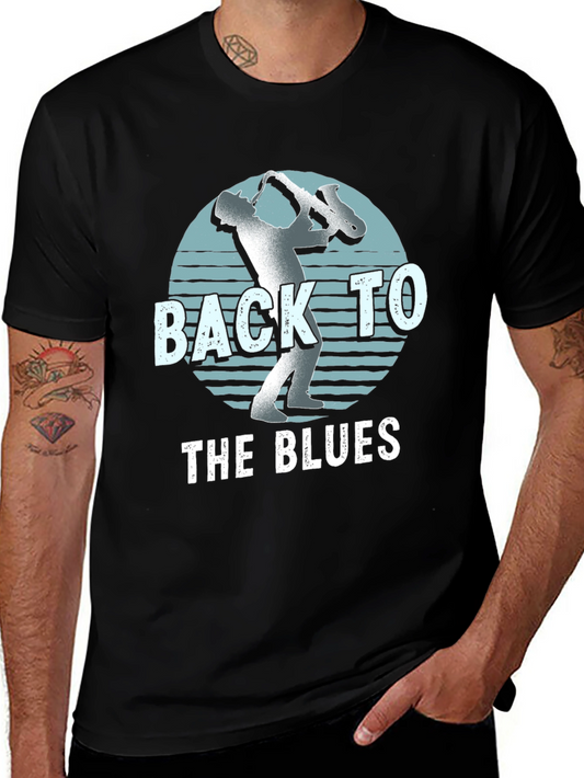 Back to the Blues Saxophone T-Shirt