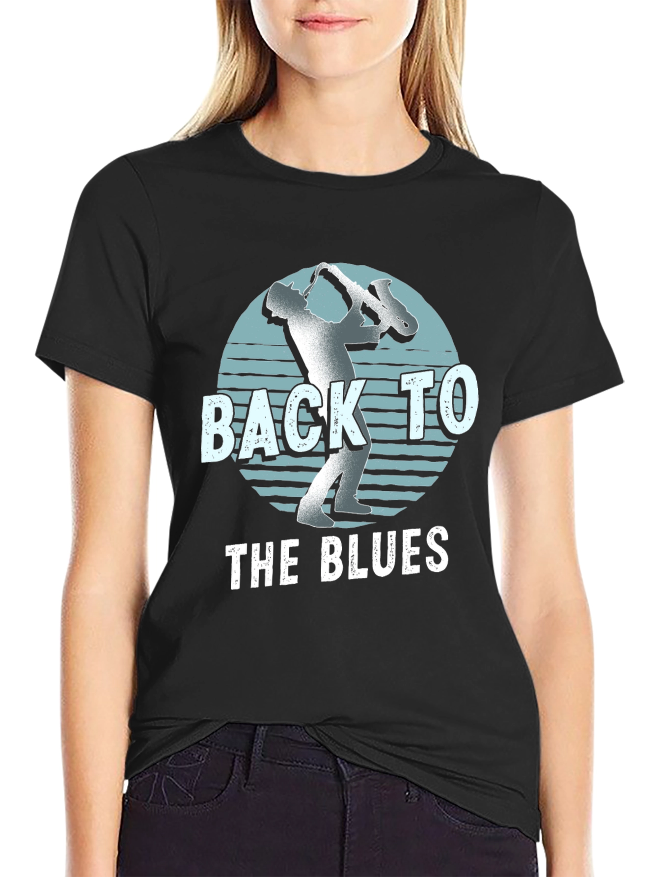 Back to the Blues Saxophone T-Shirt
