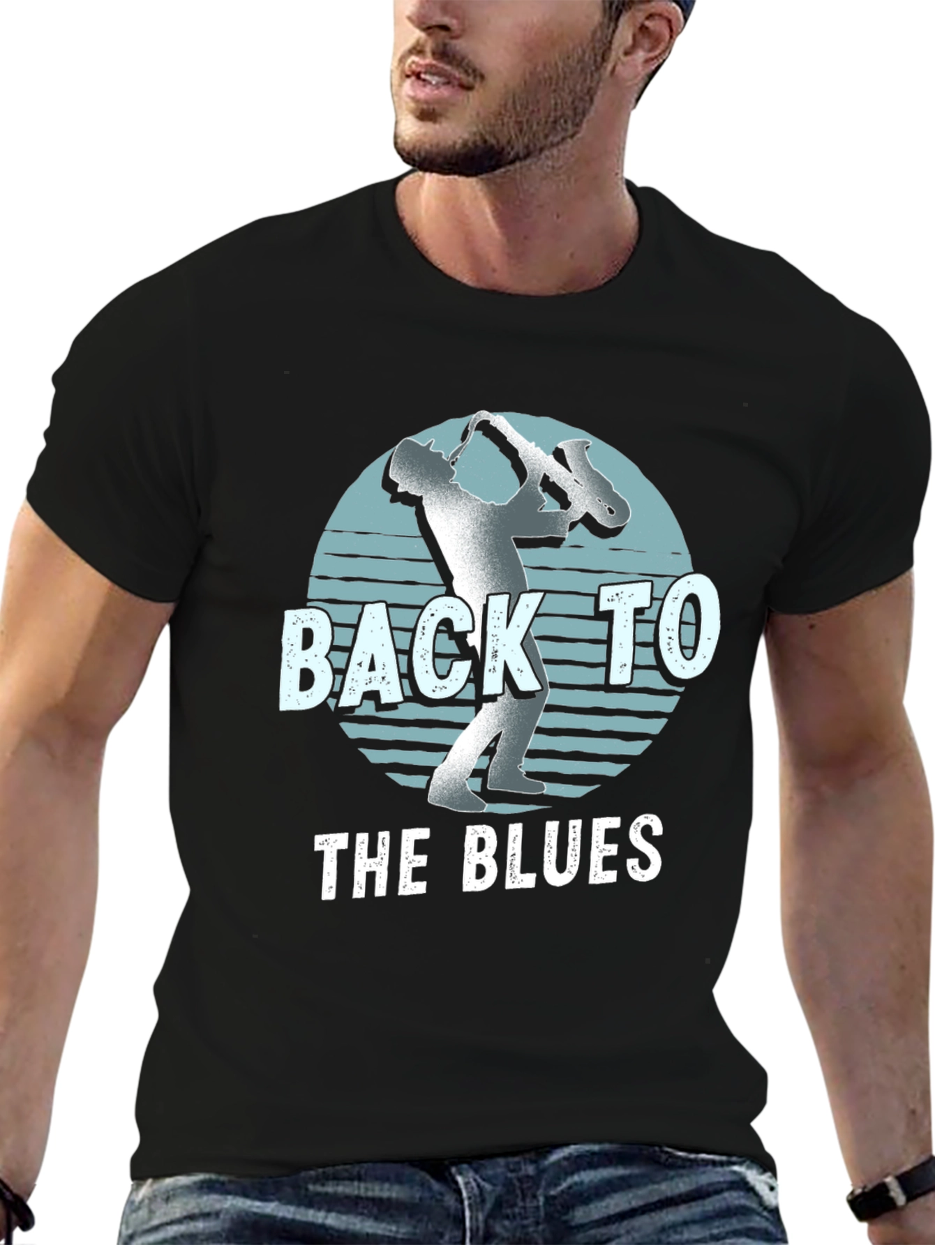 Back to the Blues Saxophone T-Shirt