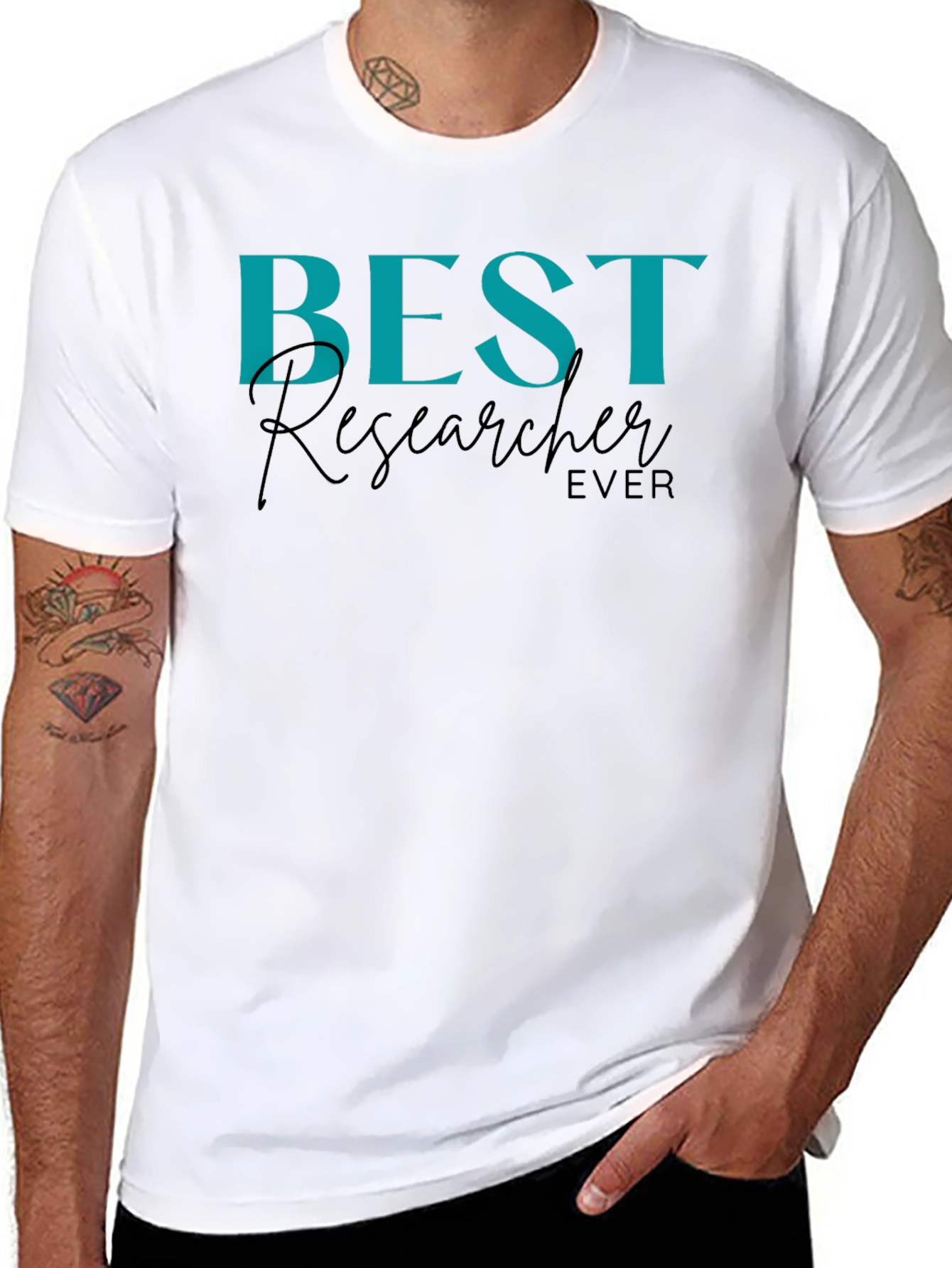 Best Researcher Ever T-Shirt | Black