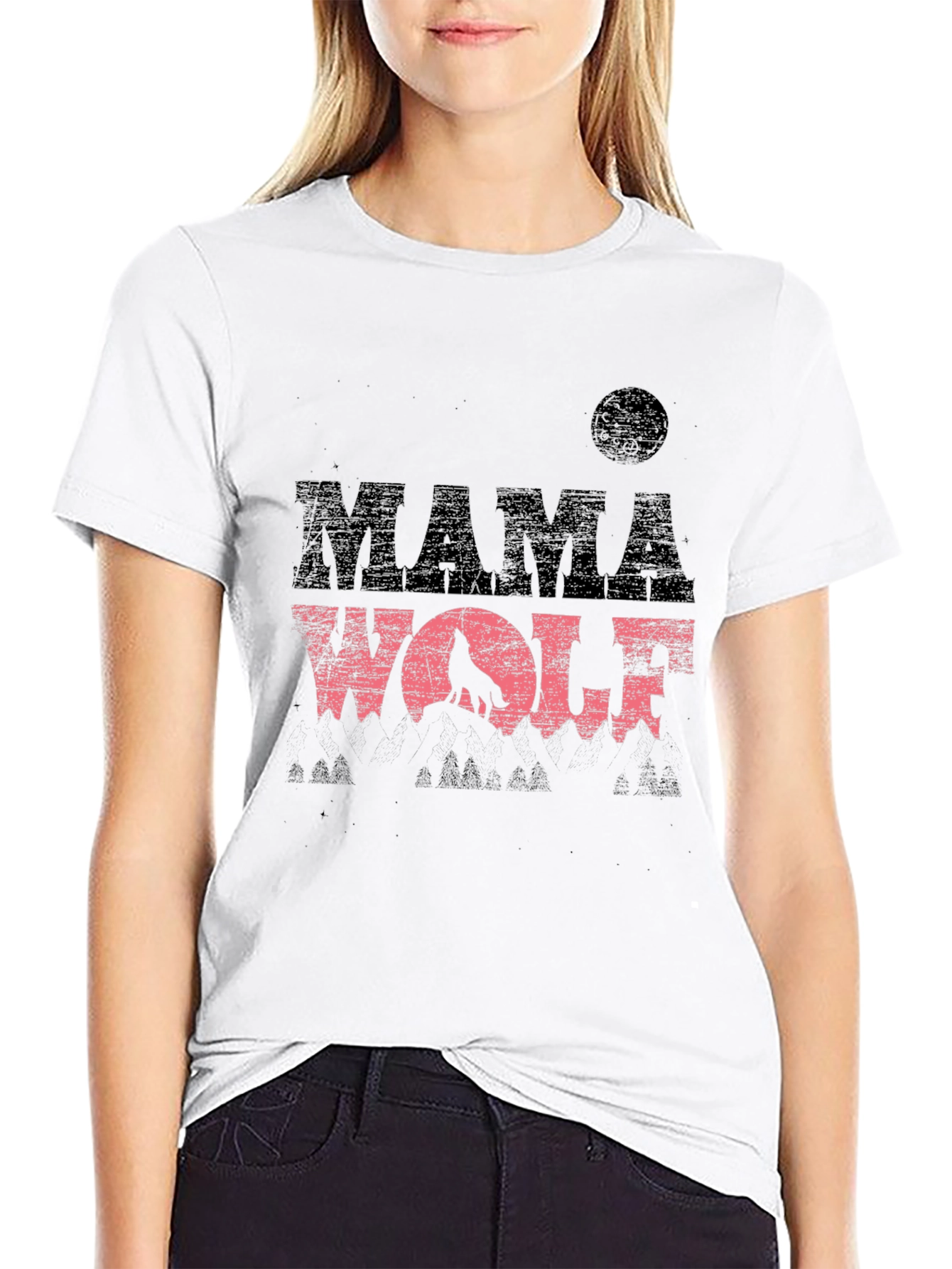 Mama Wolf Graphic T-Shirt