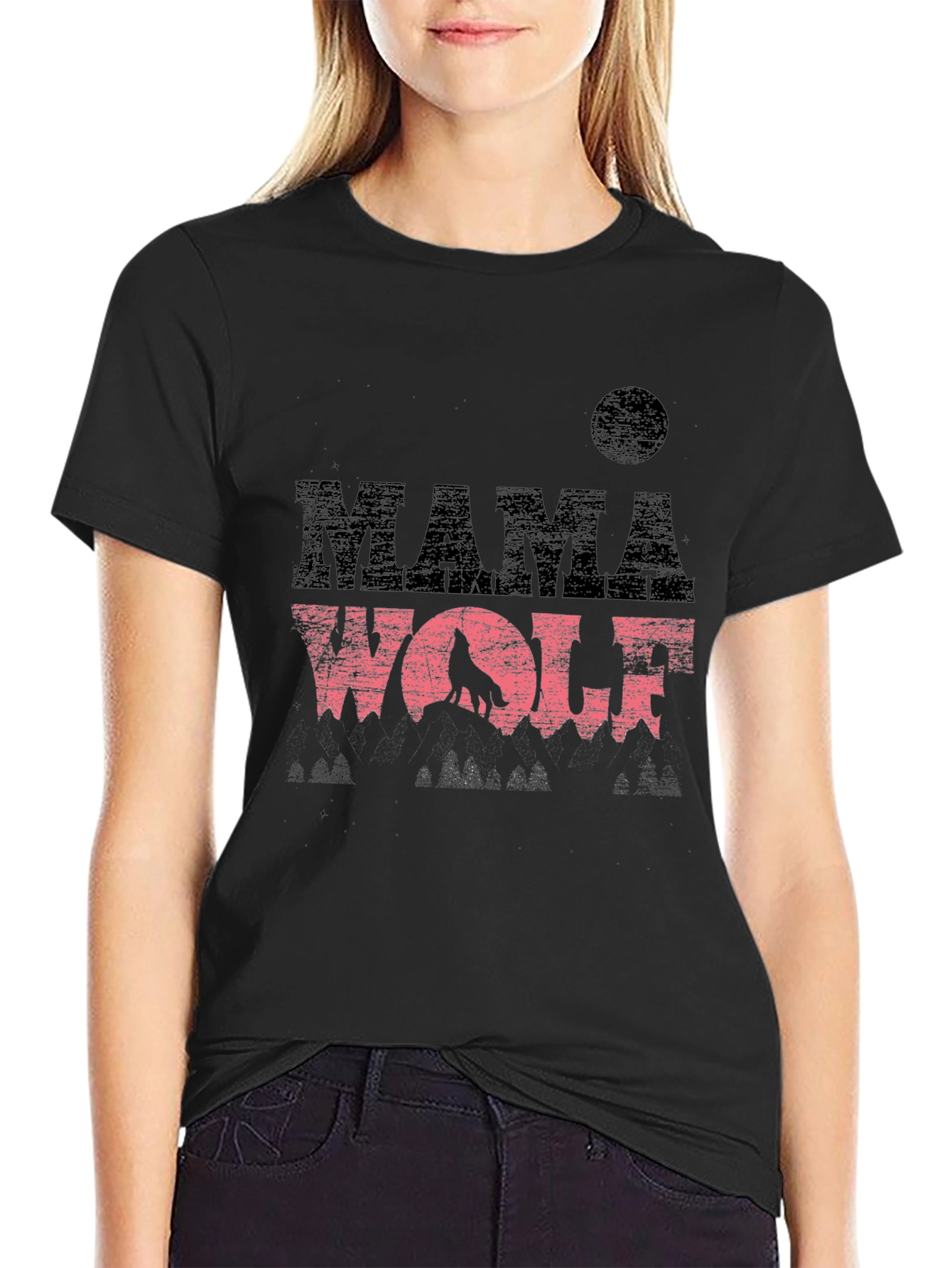 Mama Wolf Graphic T-Shirt