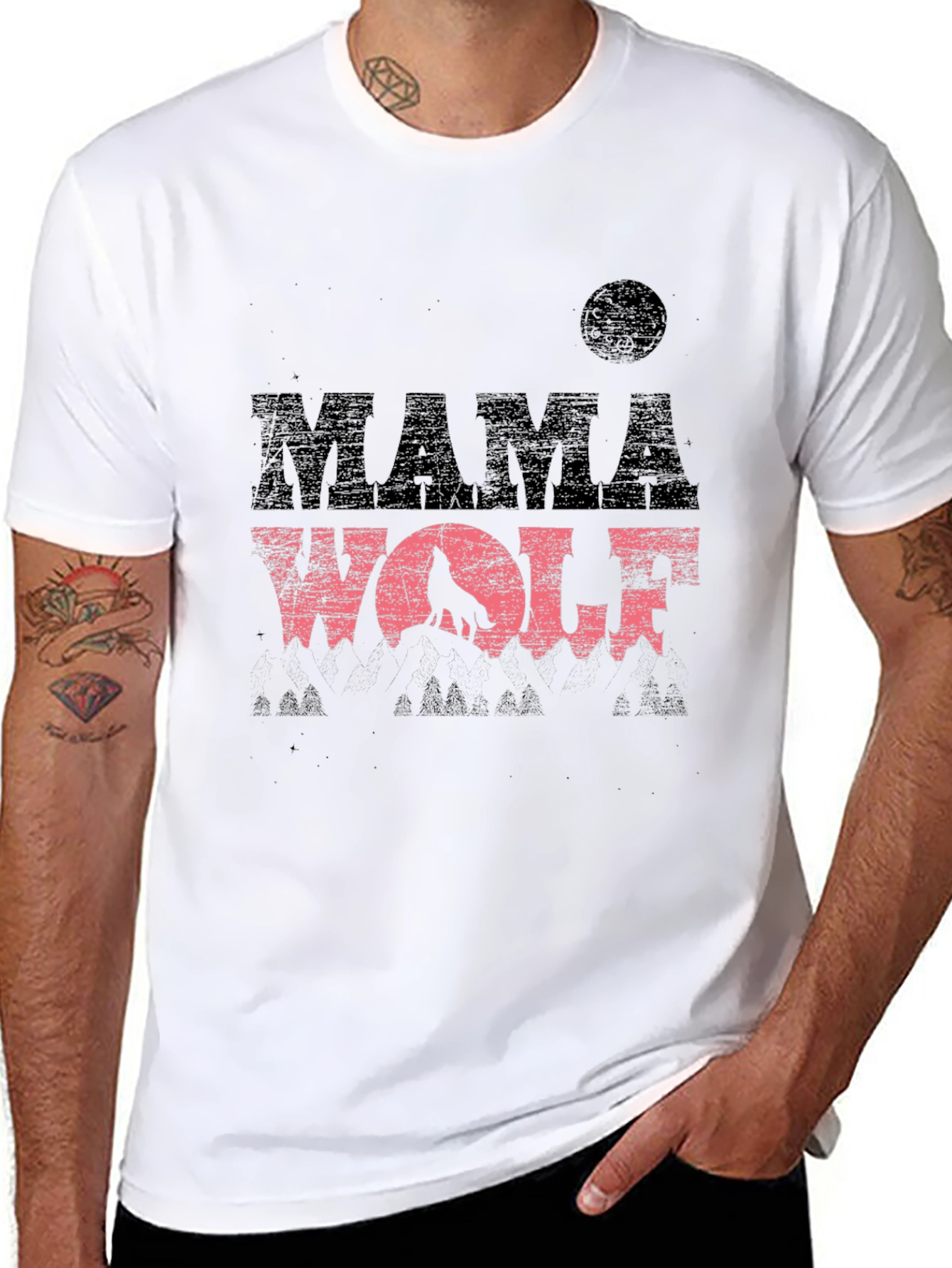 Mama Wolf Graphic T-Shirt