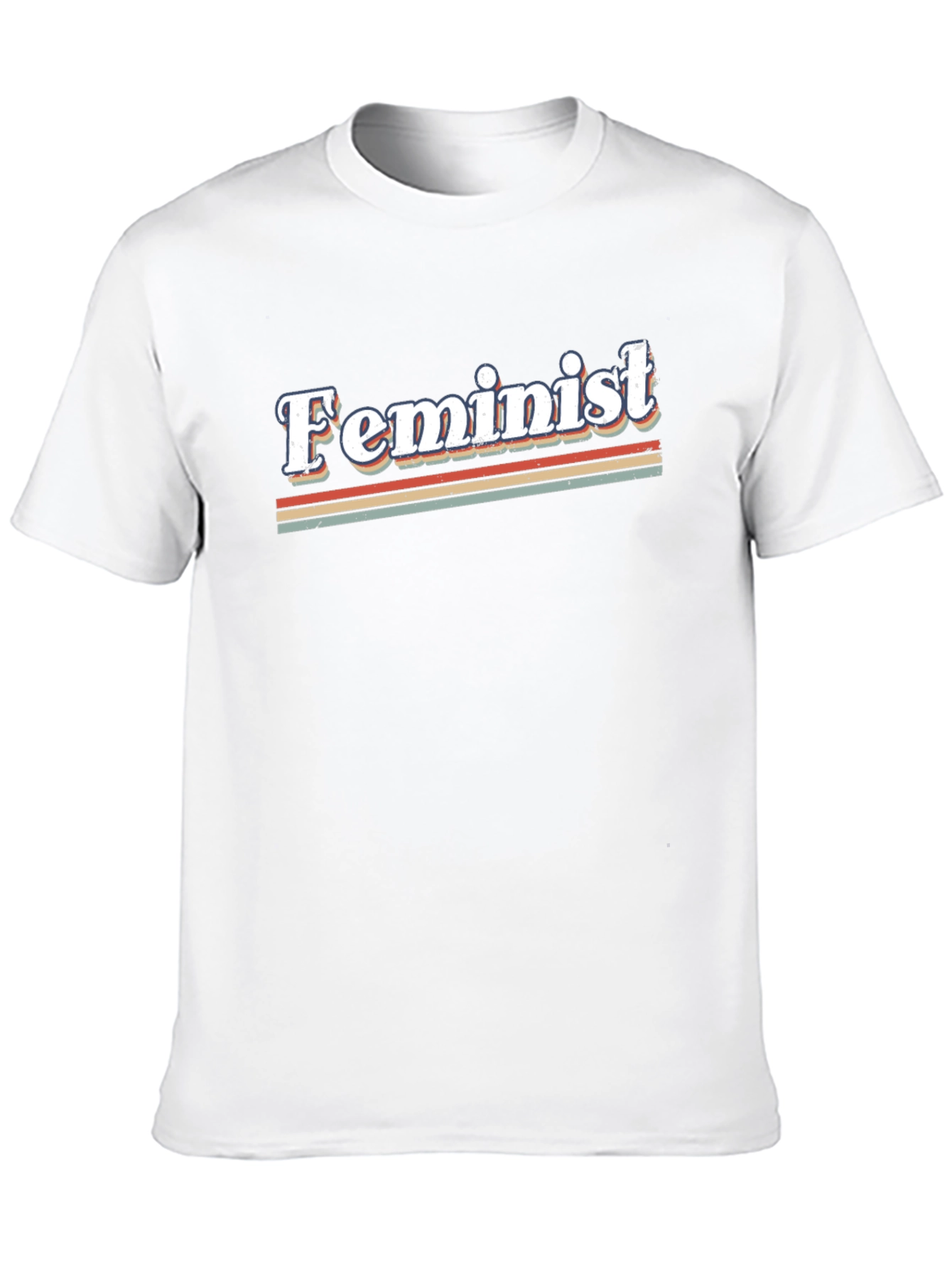 Retro Feminist Graphic Tee - Black