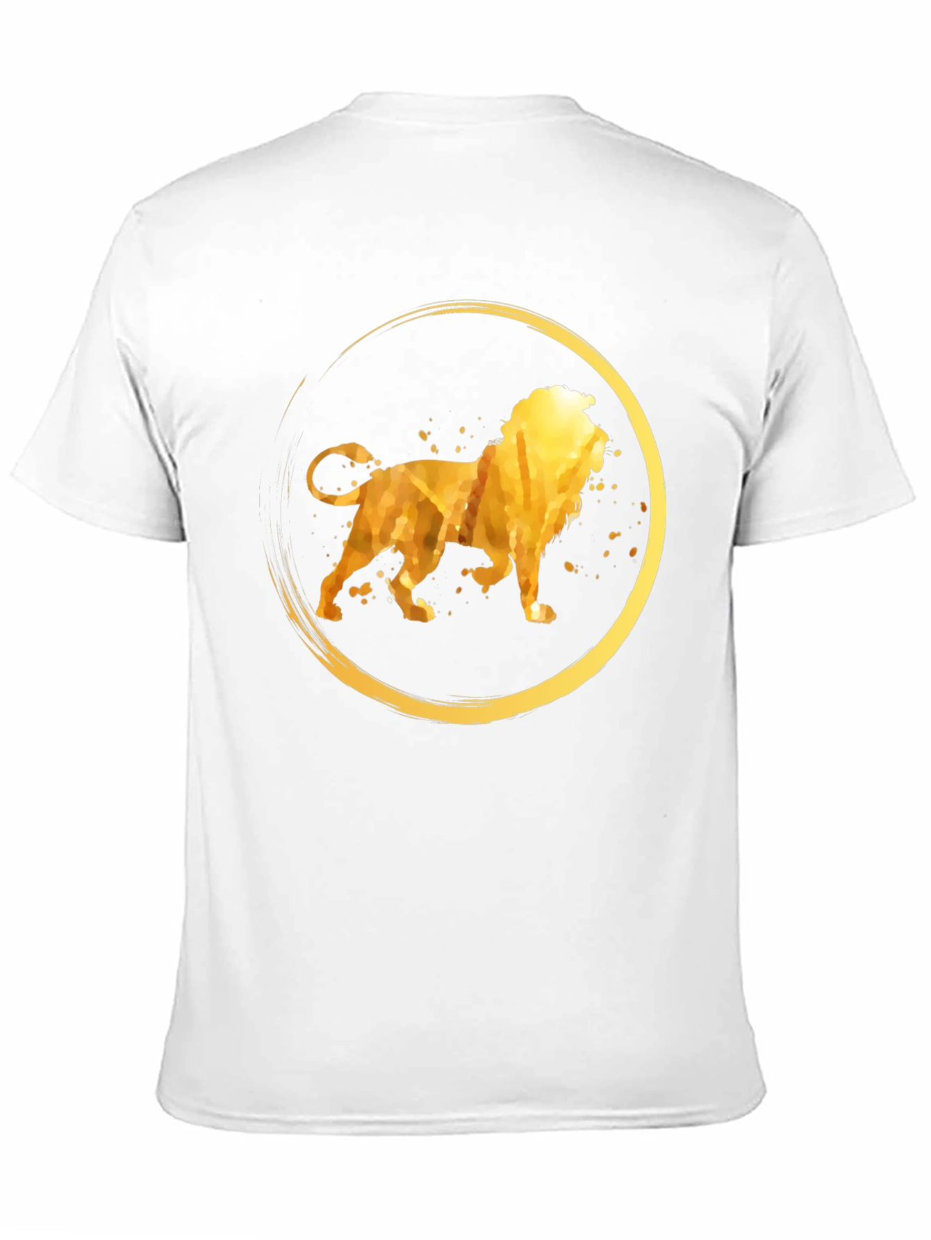 Golden Lion Circle Graphic T-Shirt