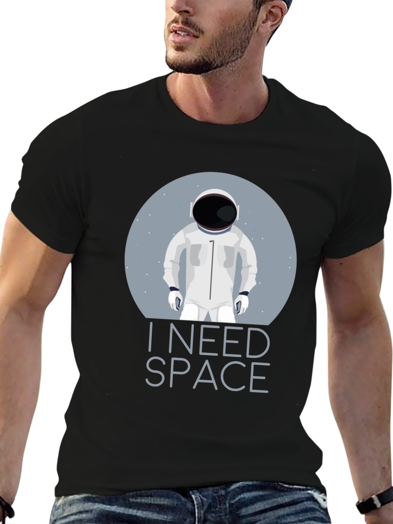 I Need Space T-Shirt Astronaut Design Tee
