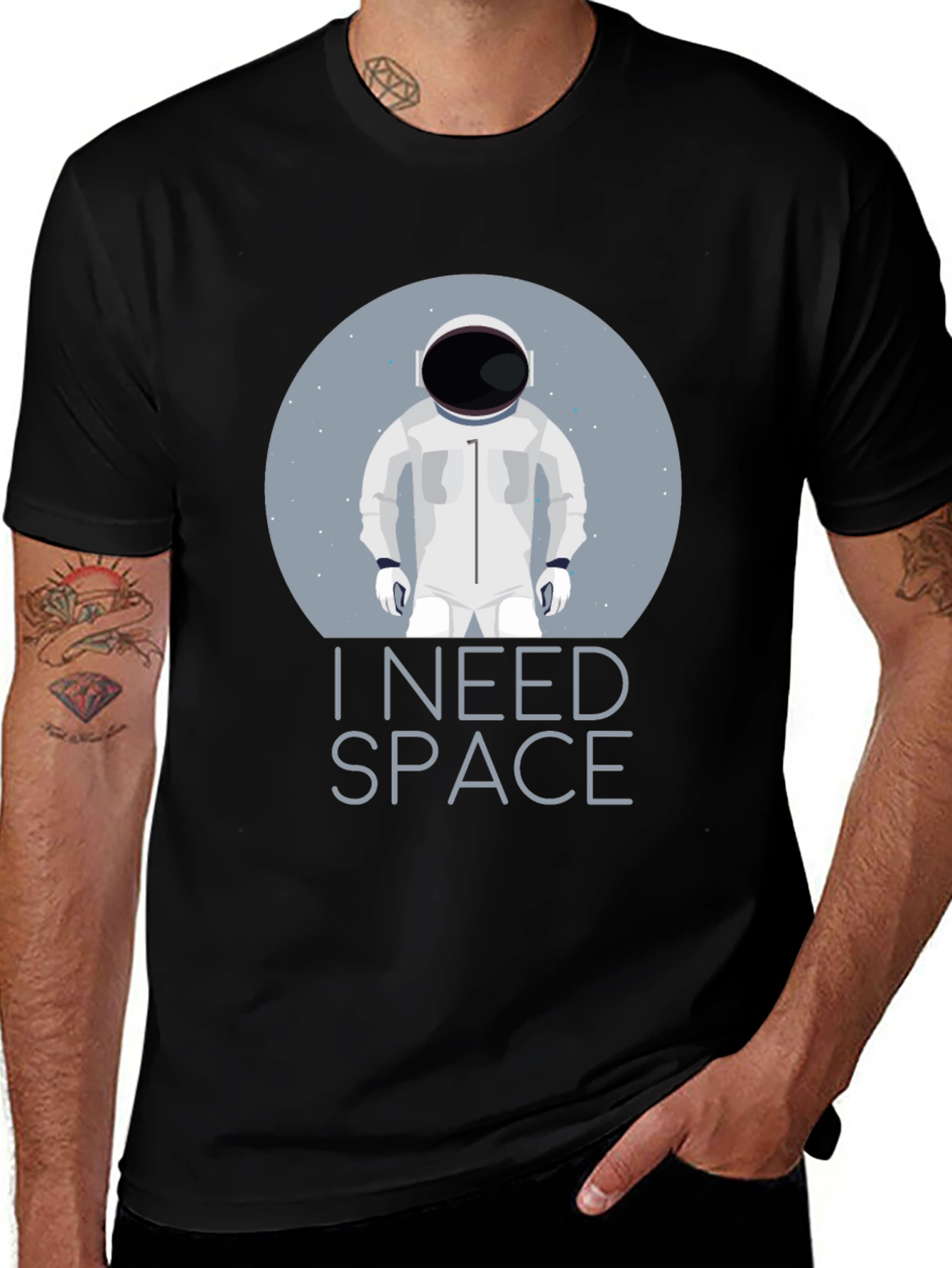 I Need Space T-Shirt Astronaut Design Tee