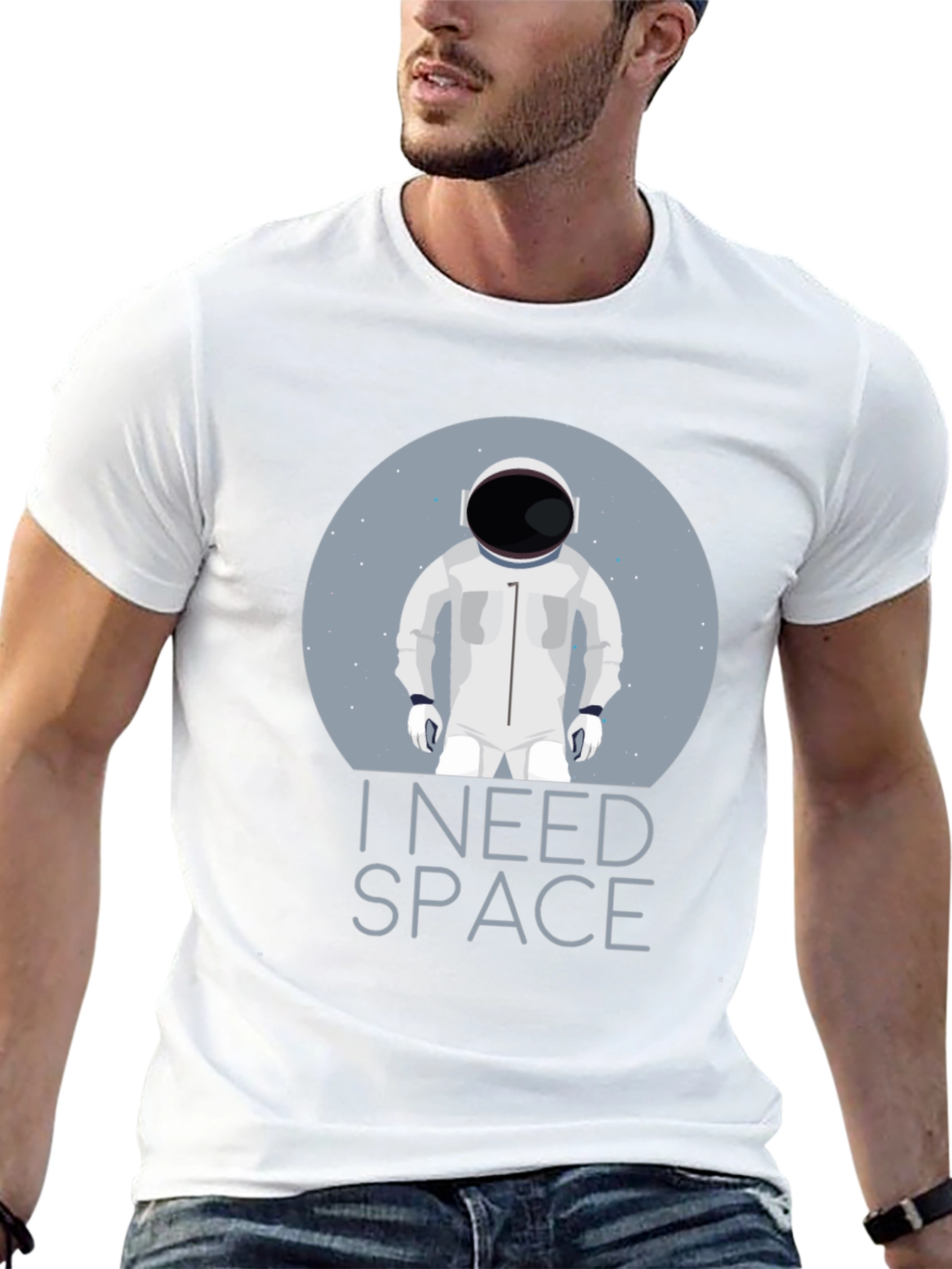I Need Space T-Shirt Astronaut Design Tee