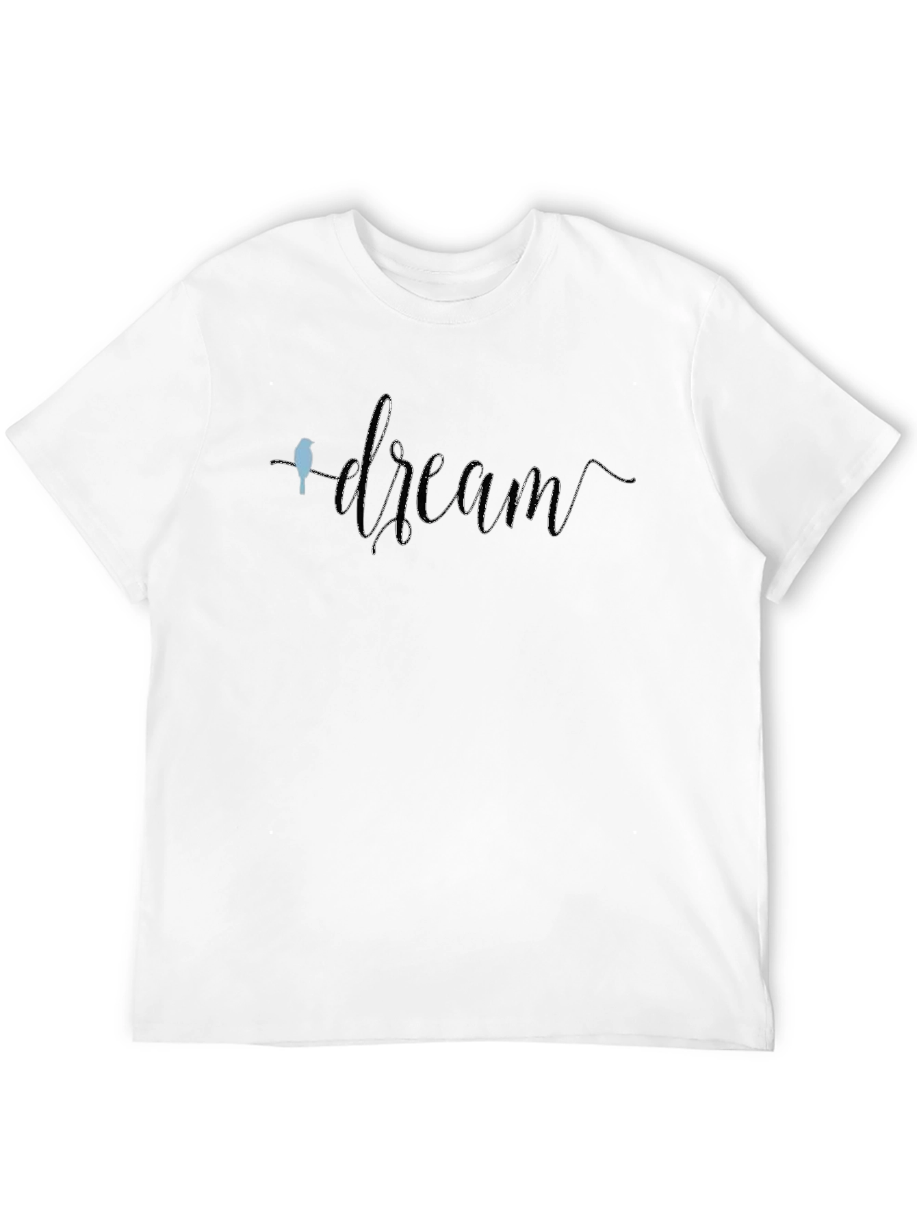 Dream Bird T-Shirt - Black Crew Neck Graphic Tee