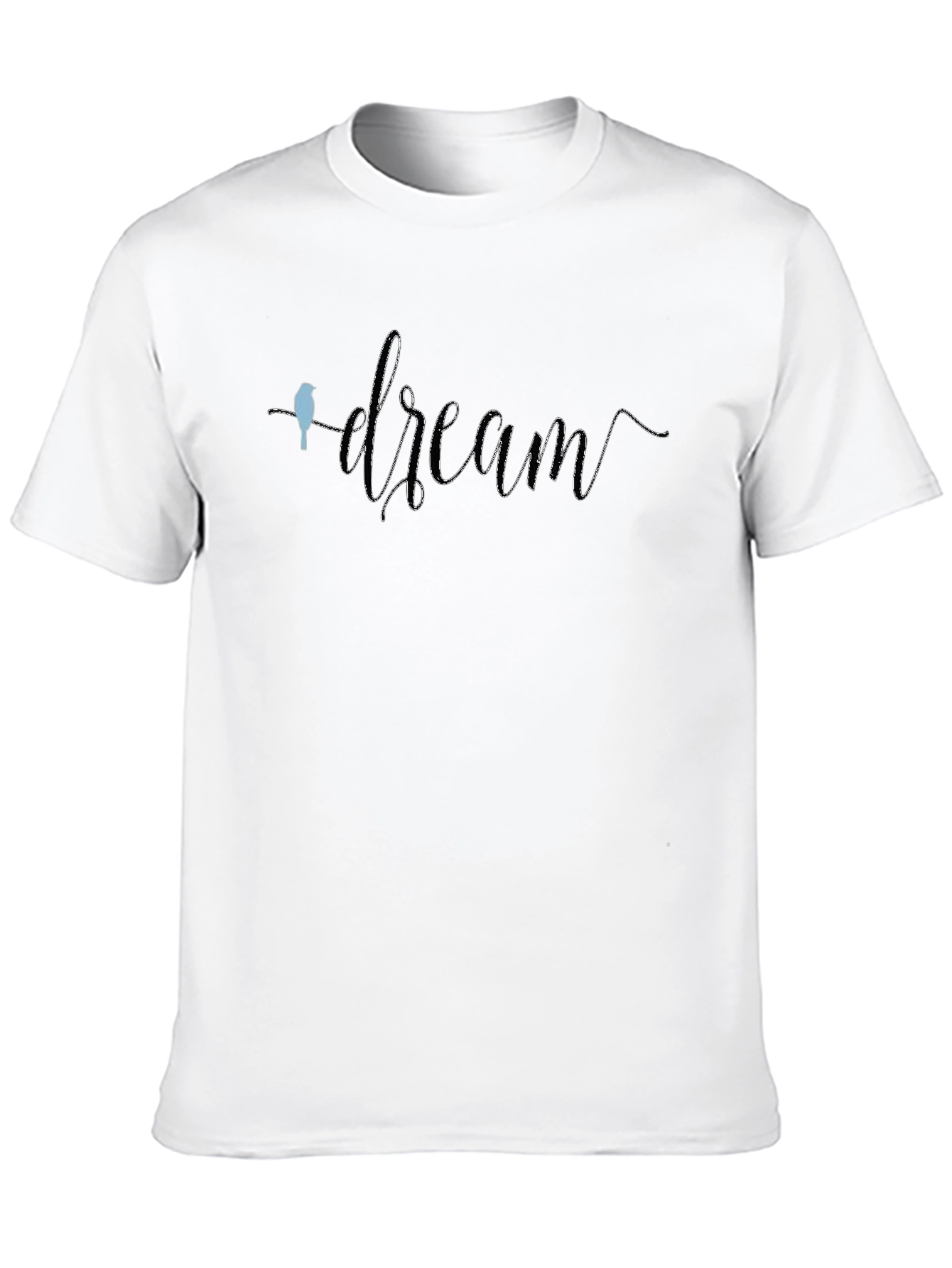 Dream Bird T-Shirt - Black Crew Neck Graphic Tee