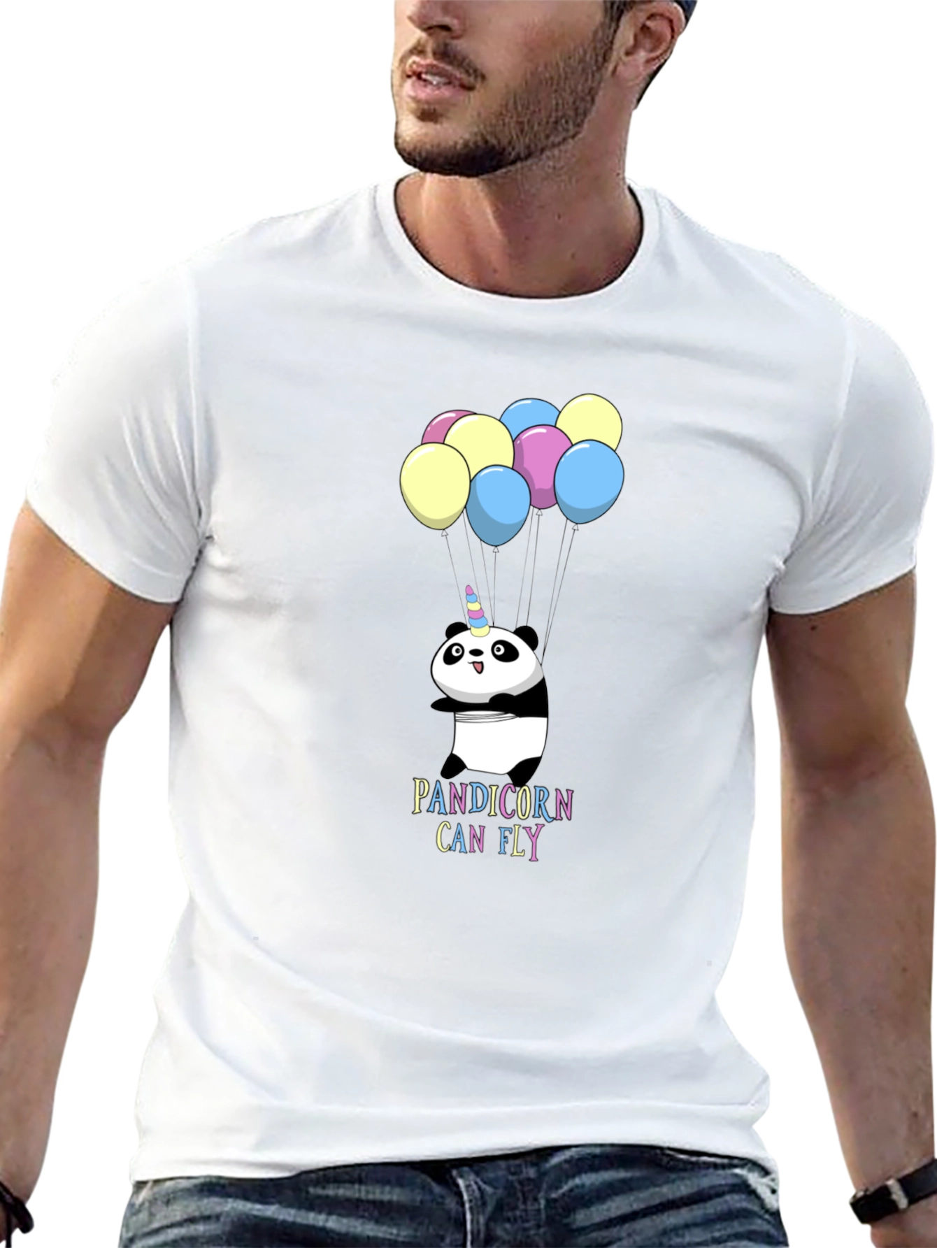 Pandicorn Can Fly Graphic Tee