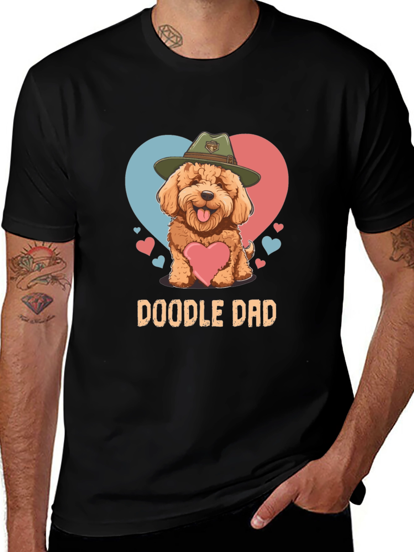 Doodle Dad T-Shirt - Cute Dog Lover Tee