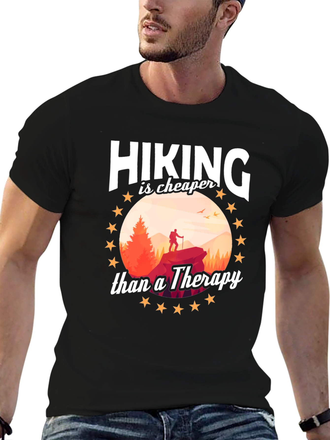 Hiking is Cheaper Than Therapy T-Shirt