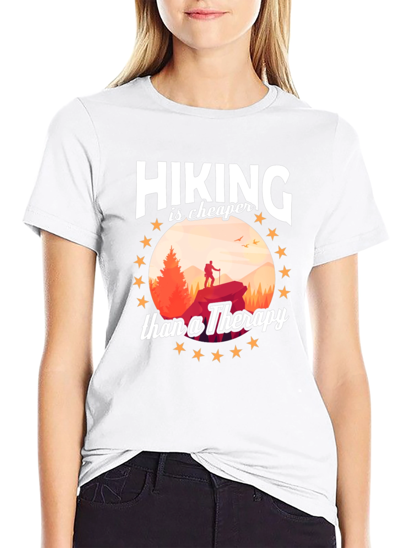 Hiking is Cheaper Than Therapy T-Shirt